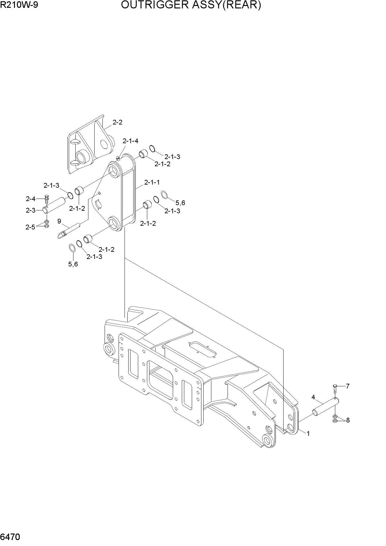 OUTRIGGER ASSY(REAR)