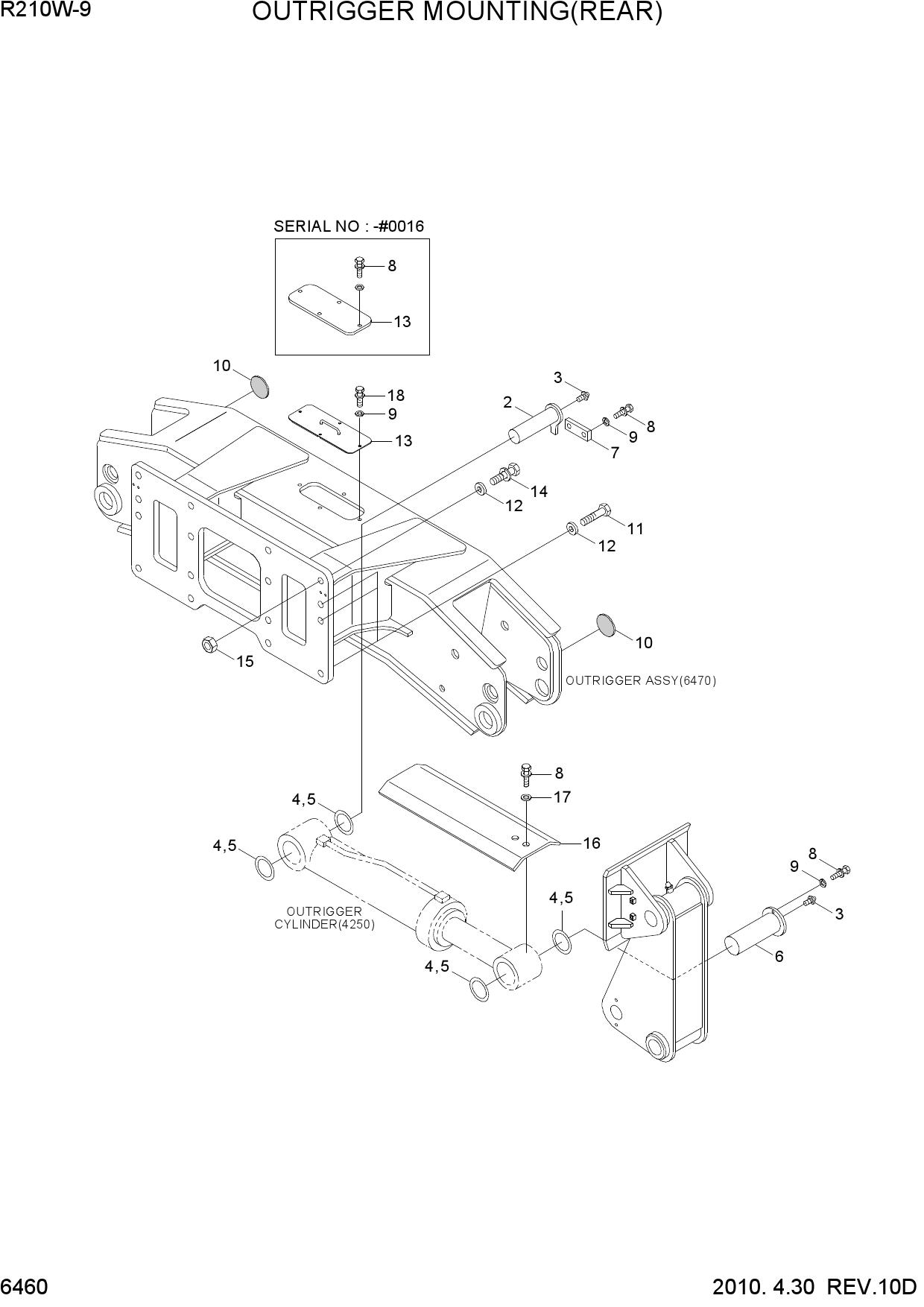 OUTRIGGER MOUNTING(REAR)
