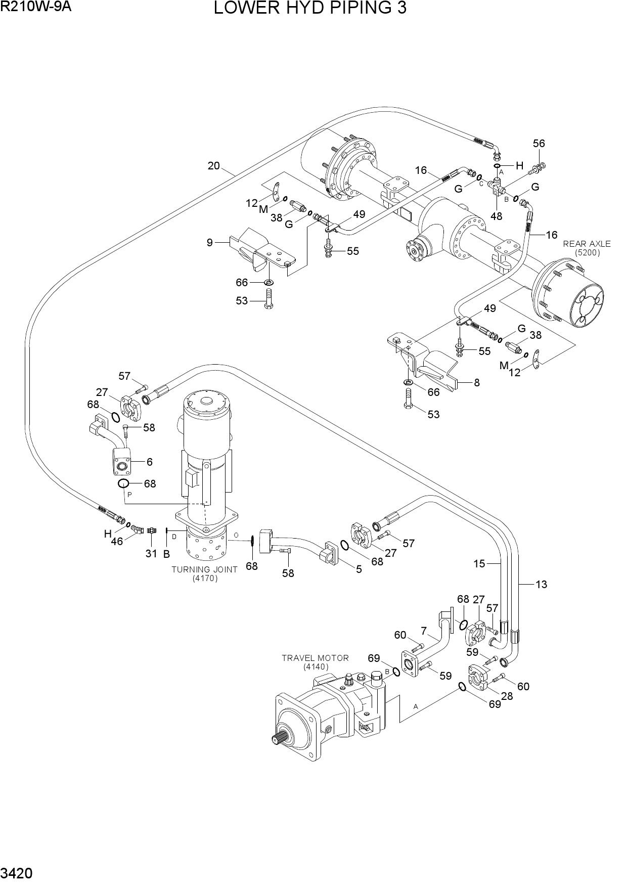 LOWER HYD PIPING 3
