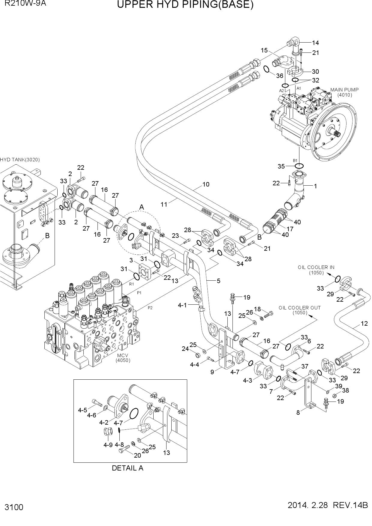 UPPER HYD PIPING(BASE)