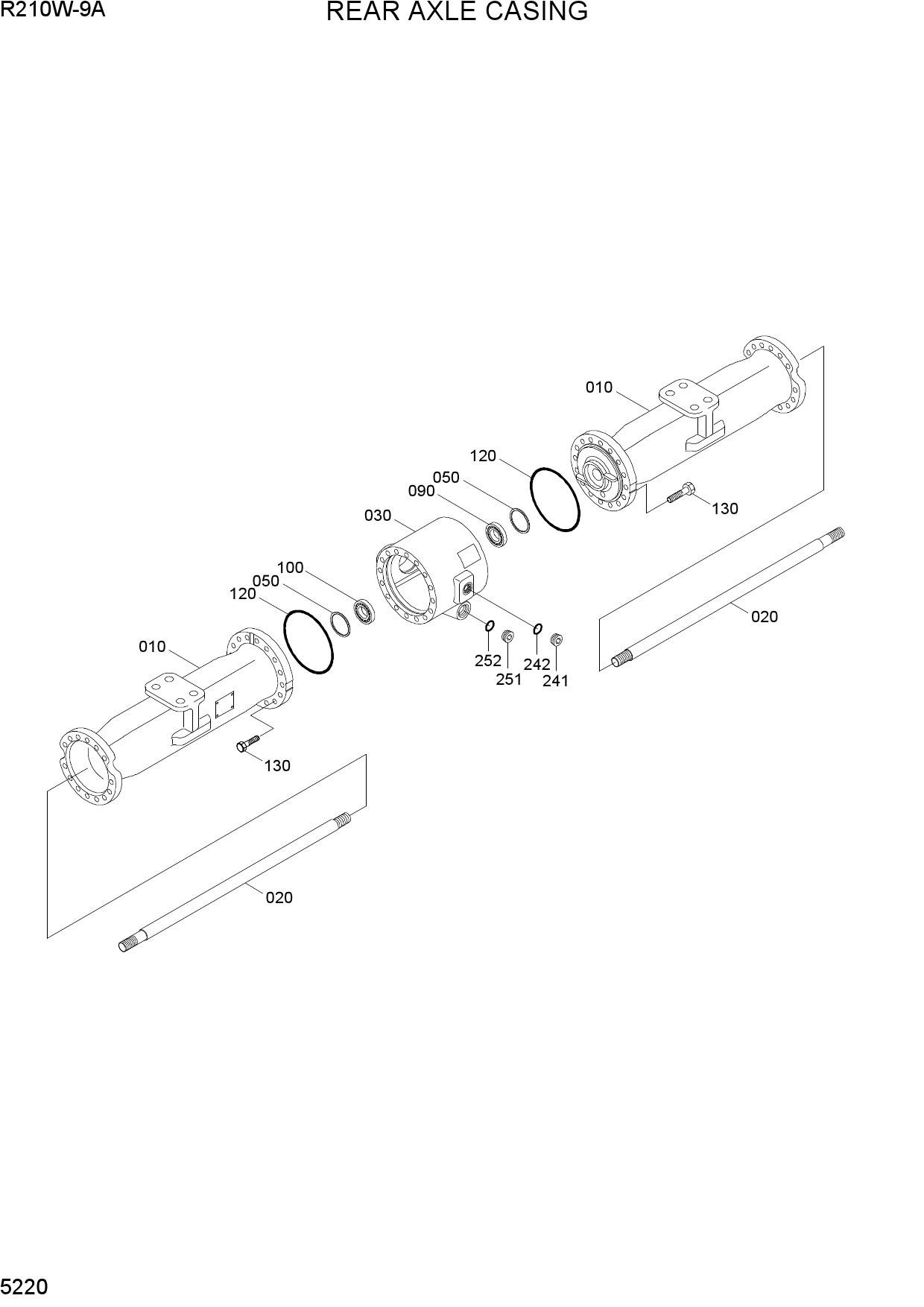 REAR AXLE CASING
