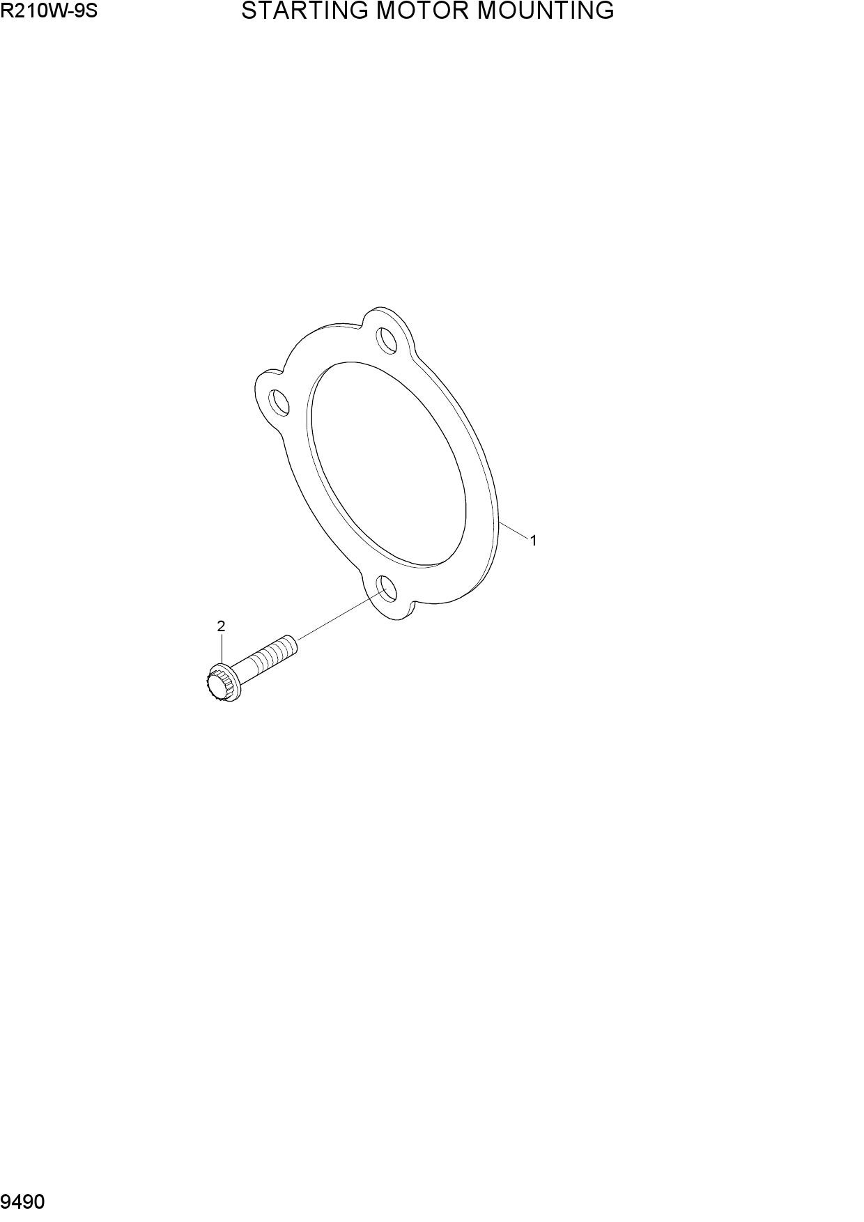STARTING MOTOR MOUNTING