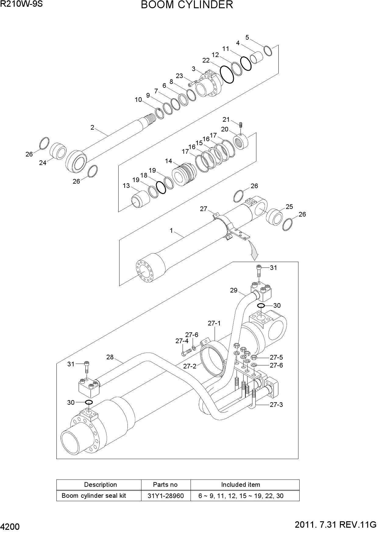 BOOM CYLINDER