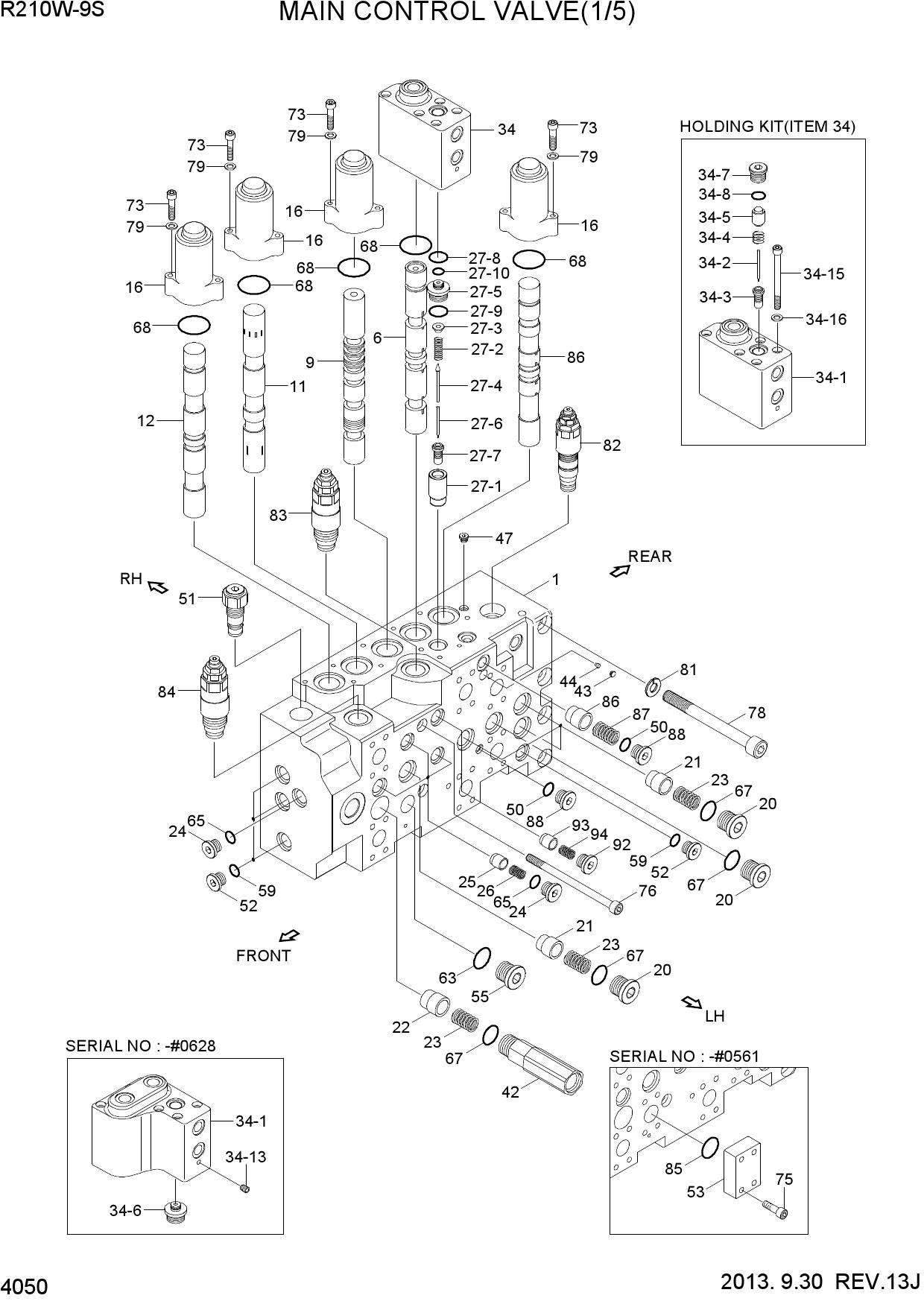 MAIN CONTROL VALVE(1/5)