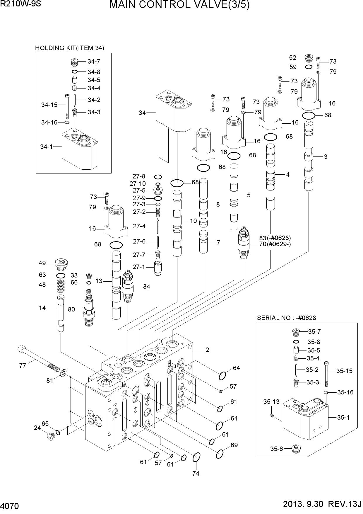 MAIN CONTROL VALVE(3/5)