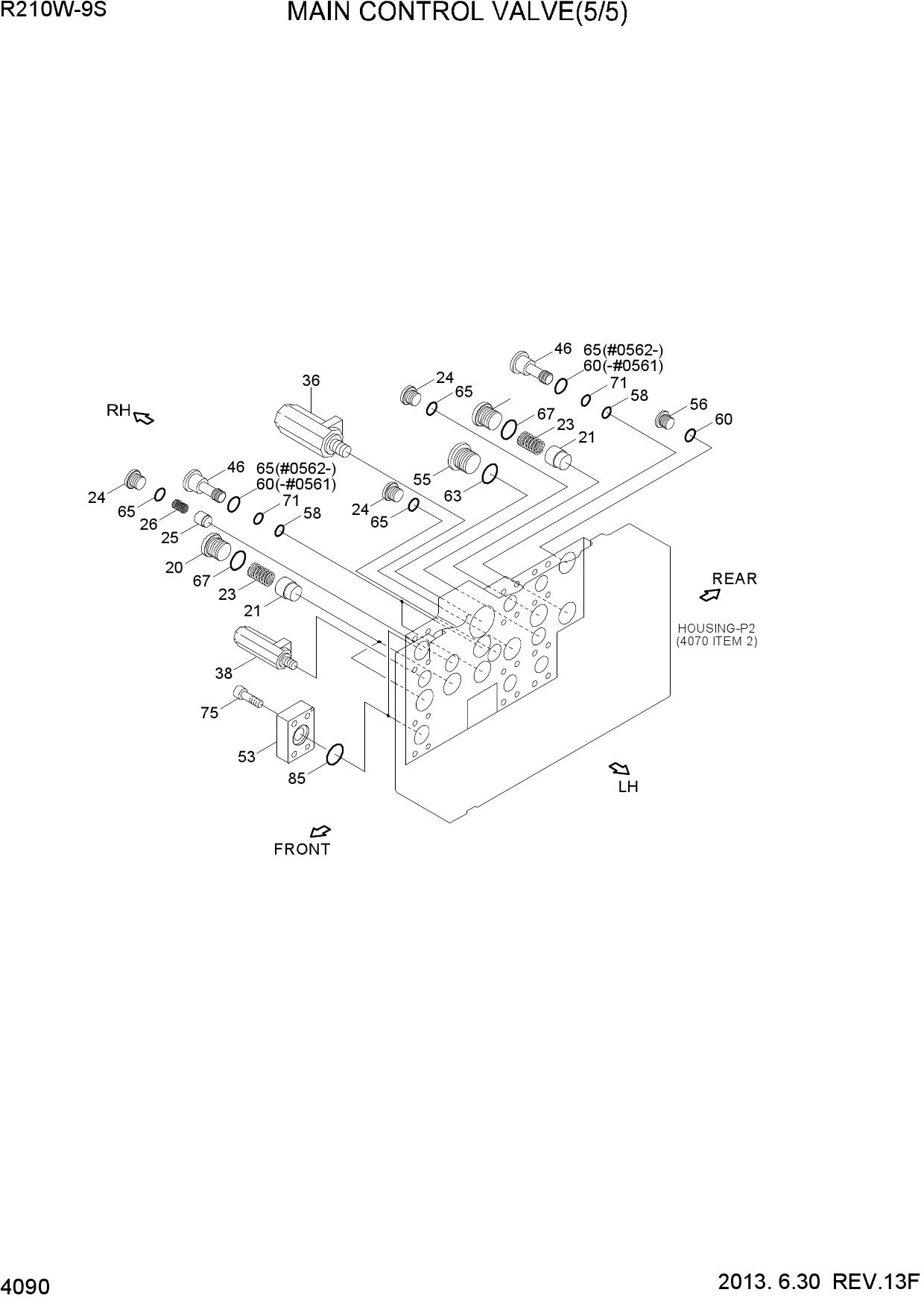 MAIN CONTROL VALVE(5/5)