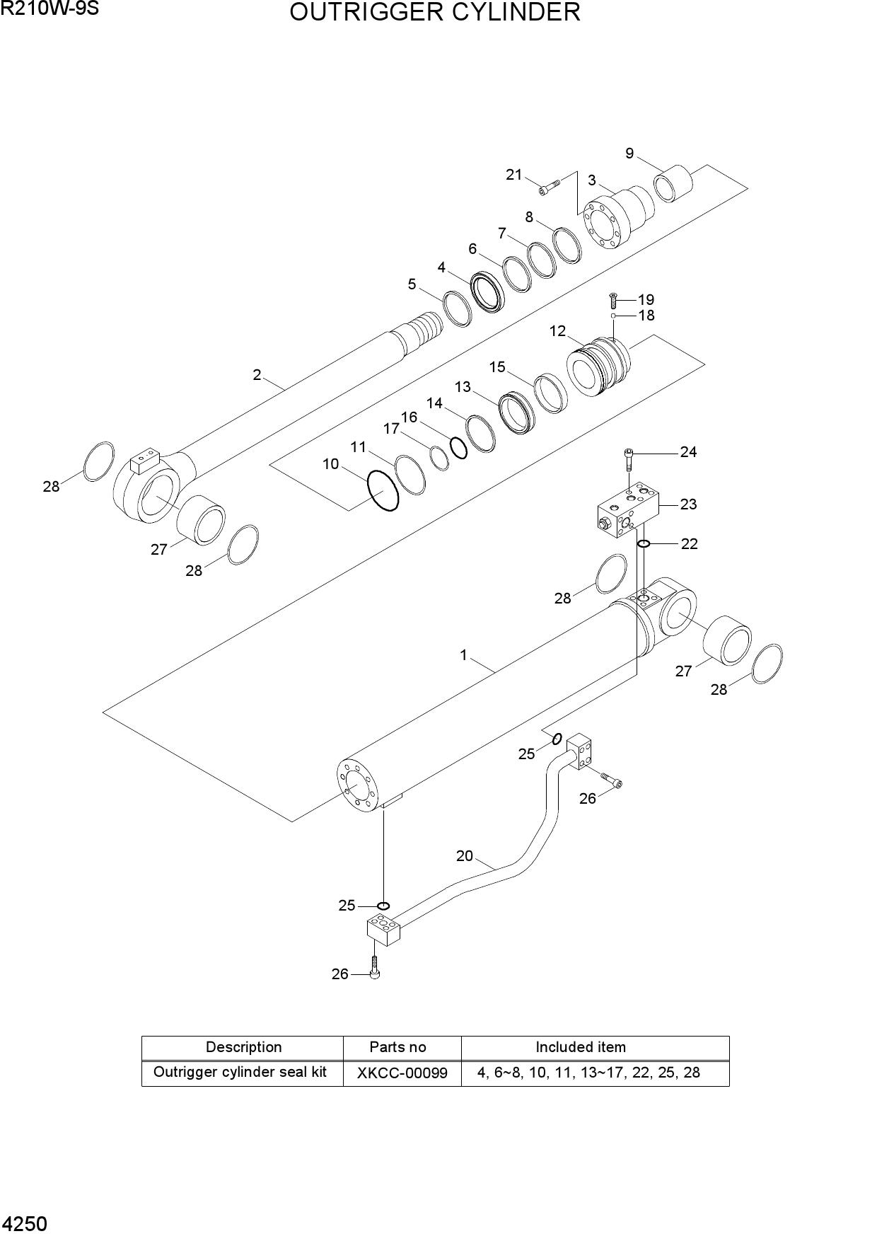 OUTRIGGER CYLINDER
