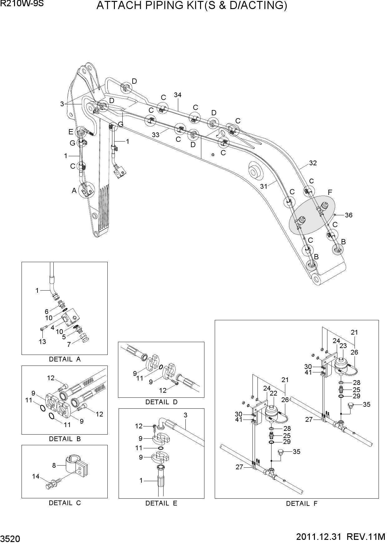ATTACH PIPING KIT(S & D/ACTING)