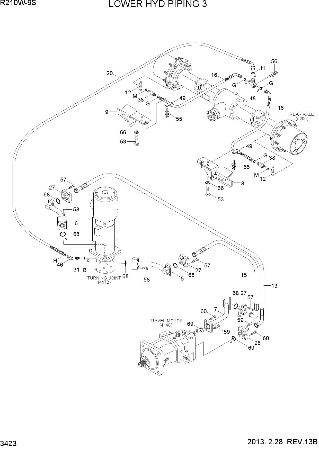 LOWER HYD PIPING 3