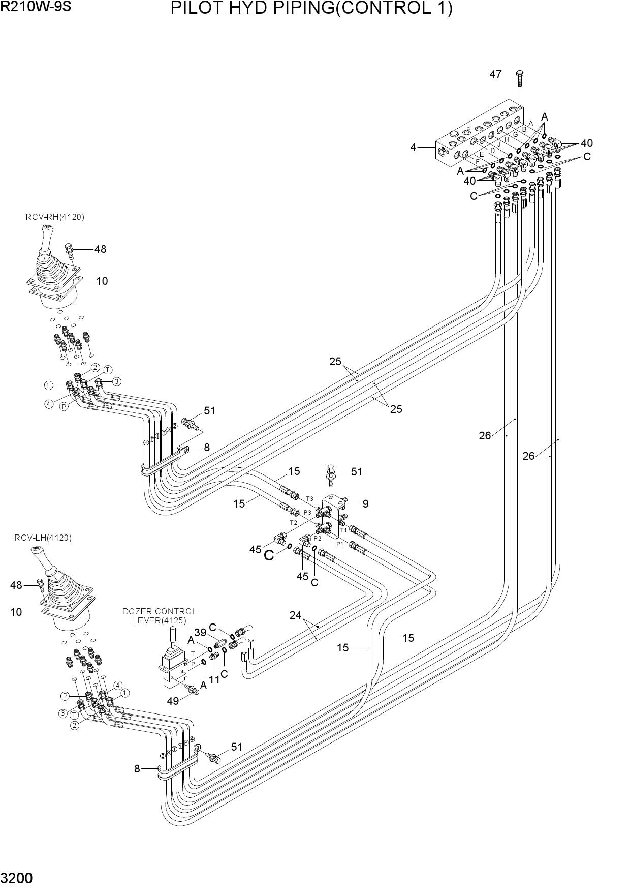PILOT HYD PIPING(CONTROL 1)