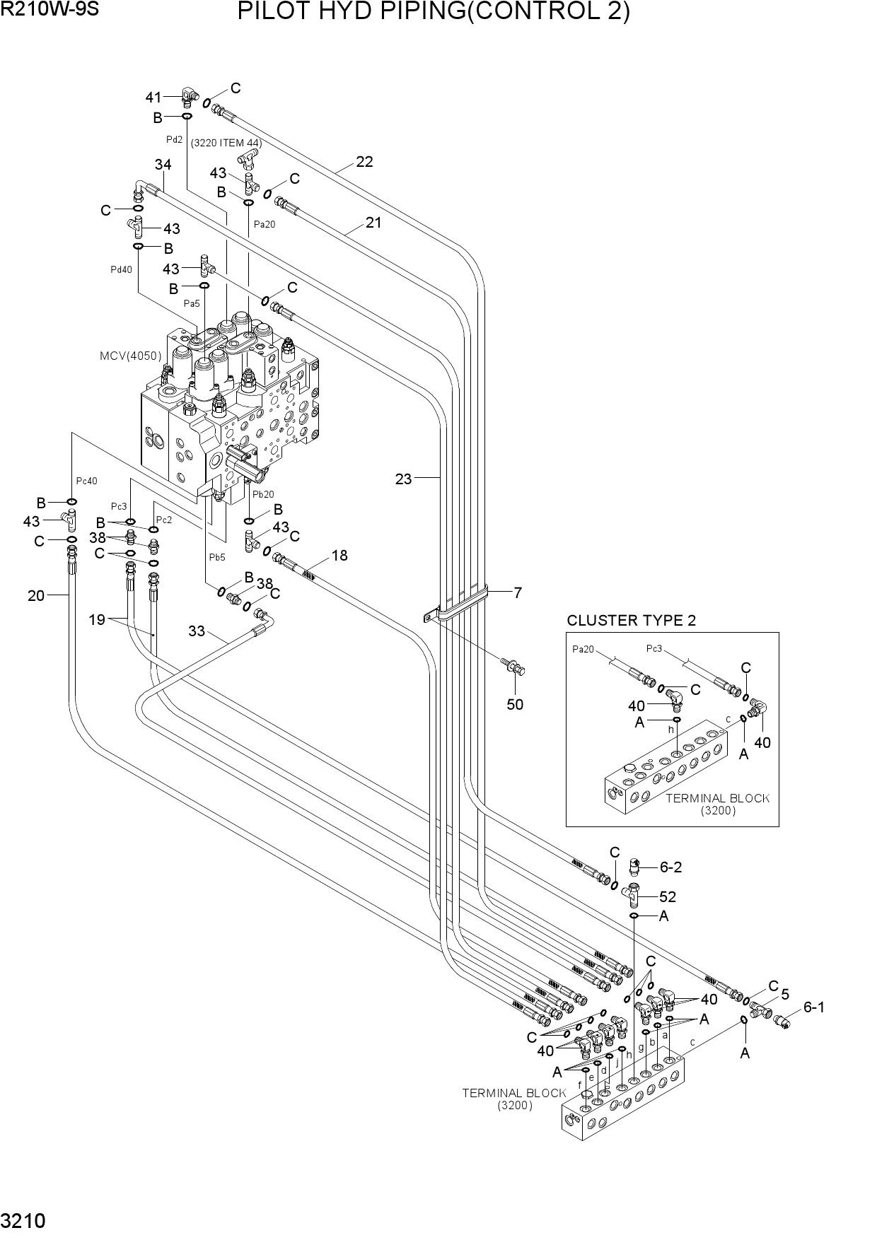 PILOT HYD PIPING(CONTROL 2)