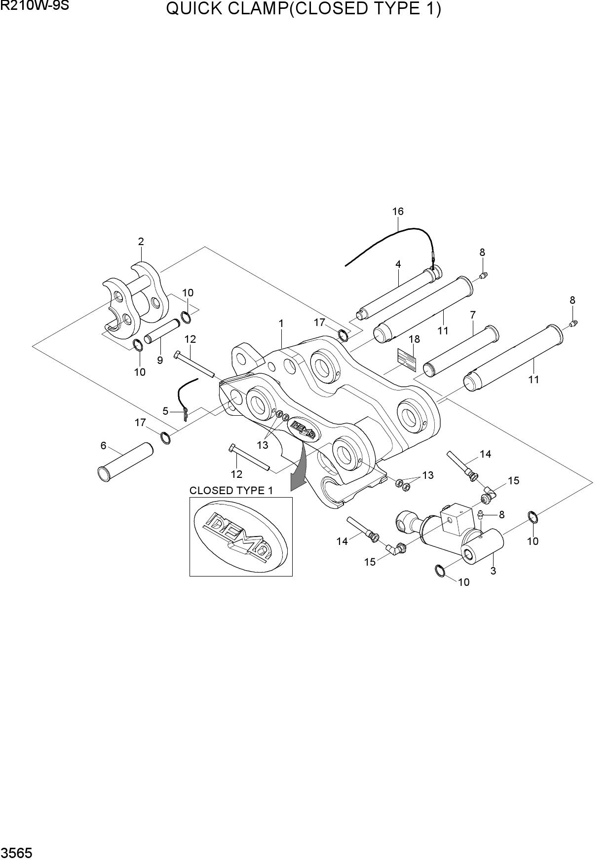 QUICK CLAMP(CLOSED TYPE 1, -#0393)