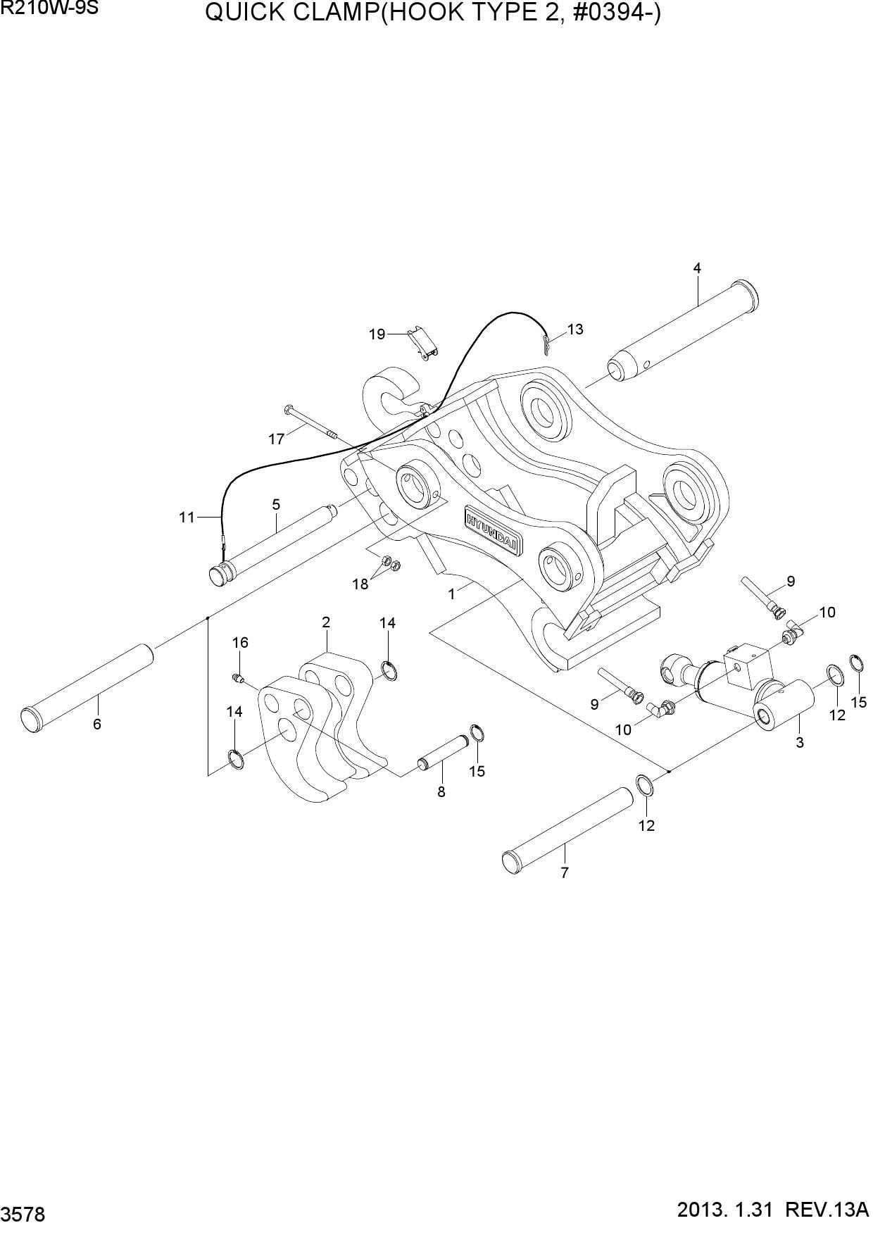 QUICK CLAMP(HOOK TYPE 2, #0394-)