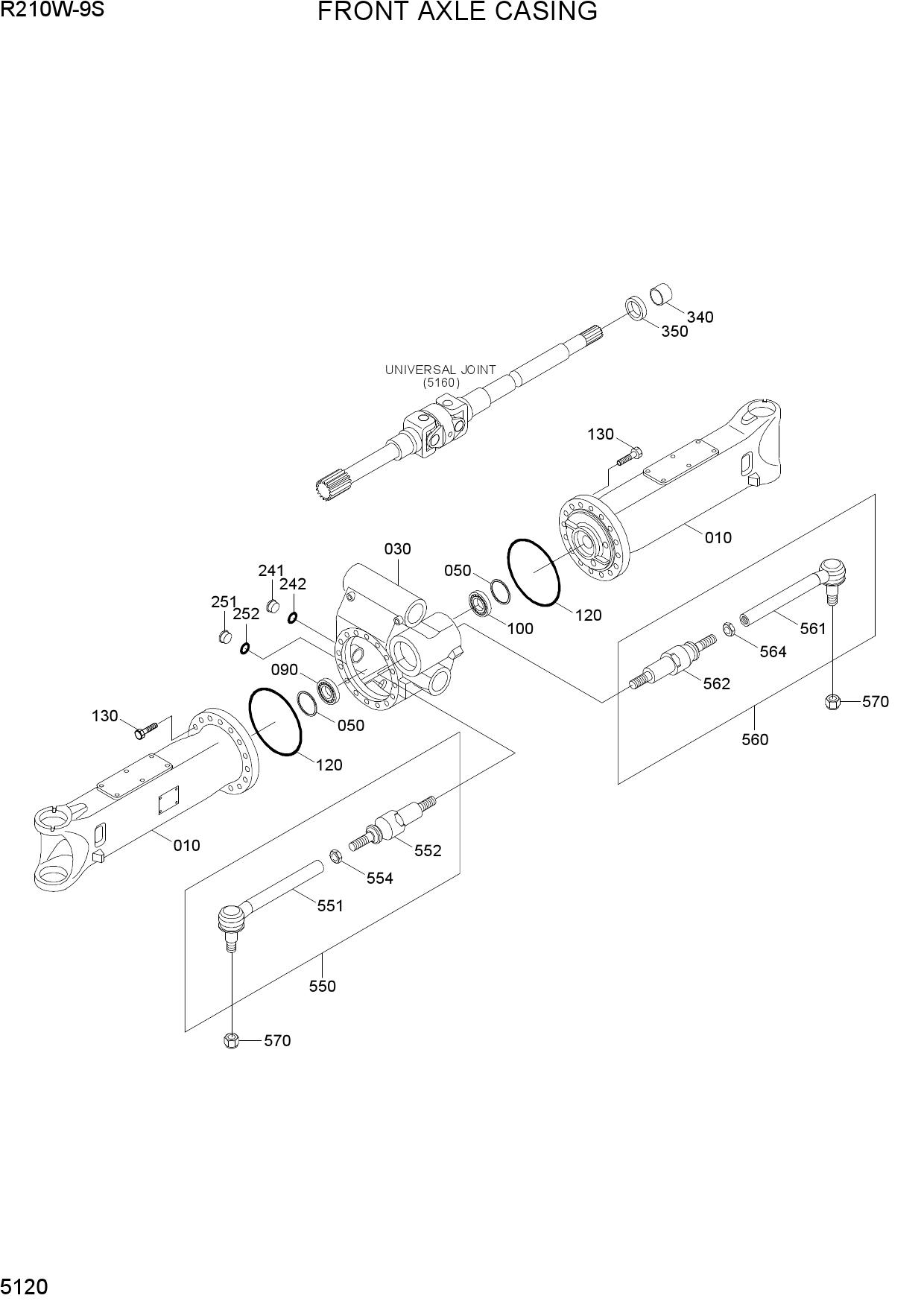 FRONT AXLE CASING