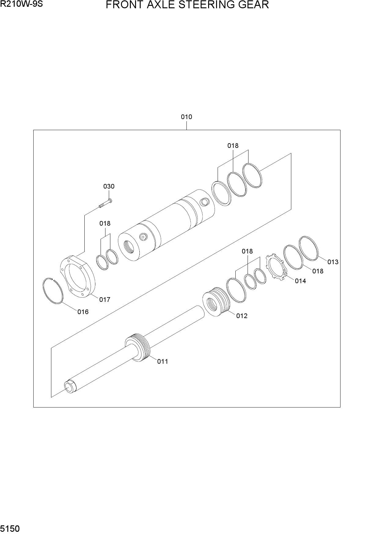 FRONT AXLE STEERING GEAR