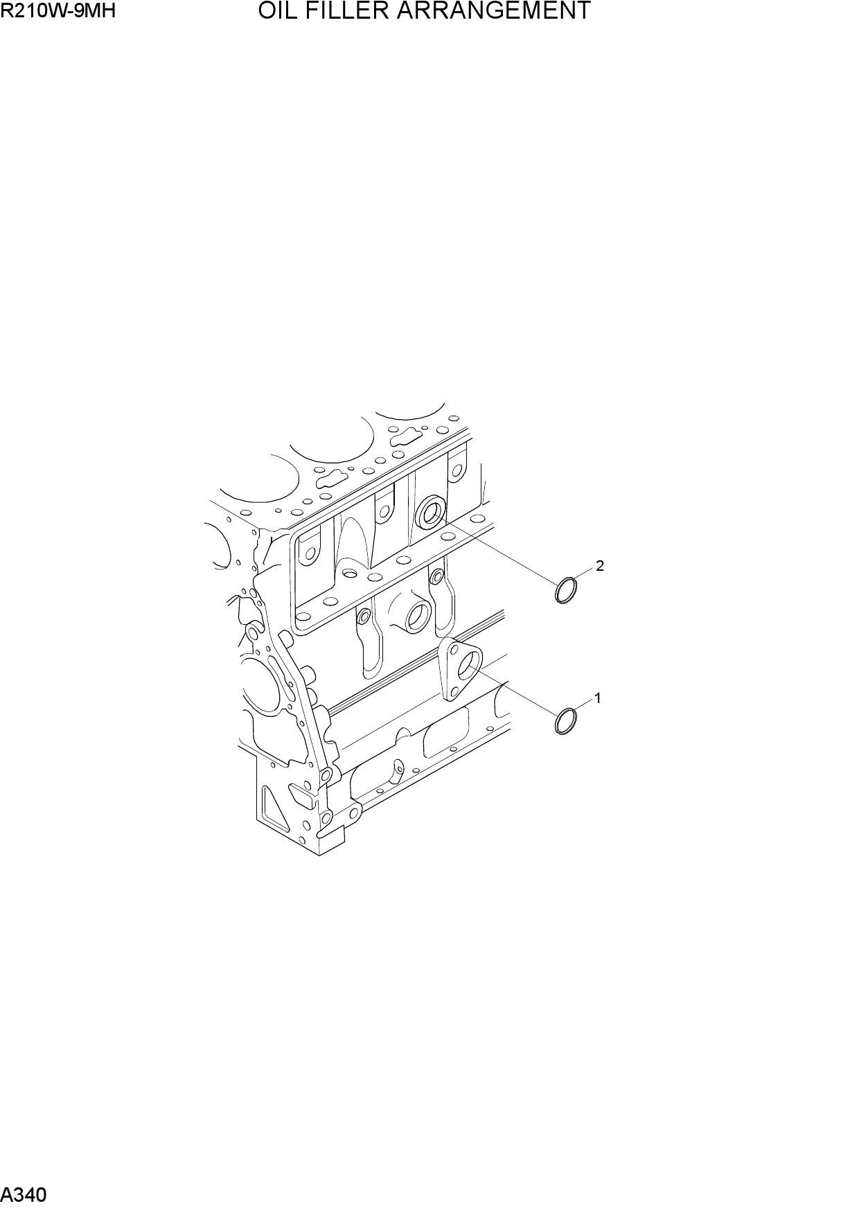 OIL FILLER ARRANGEMENT