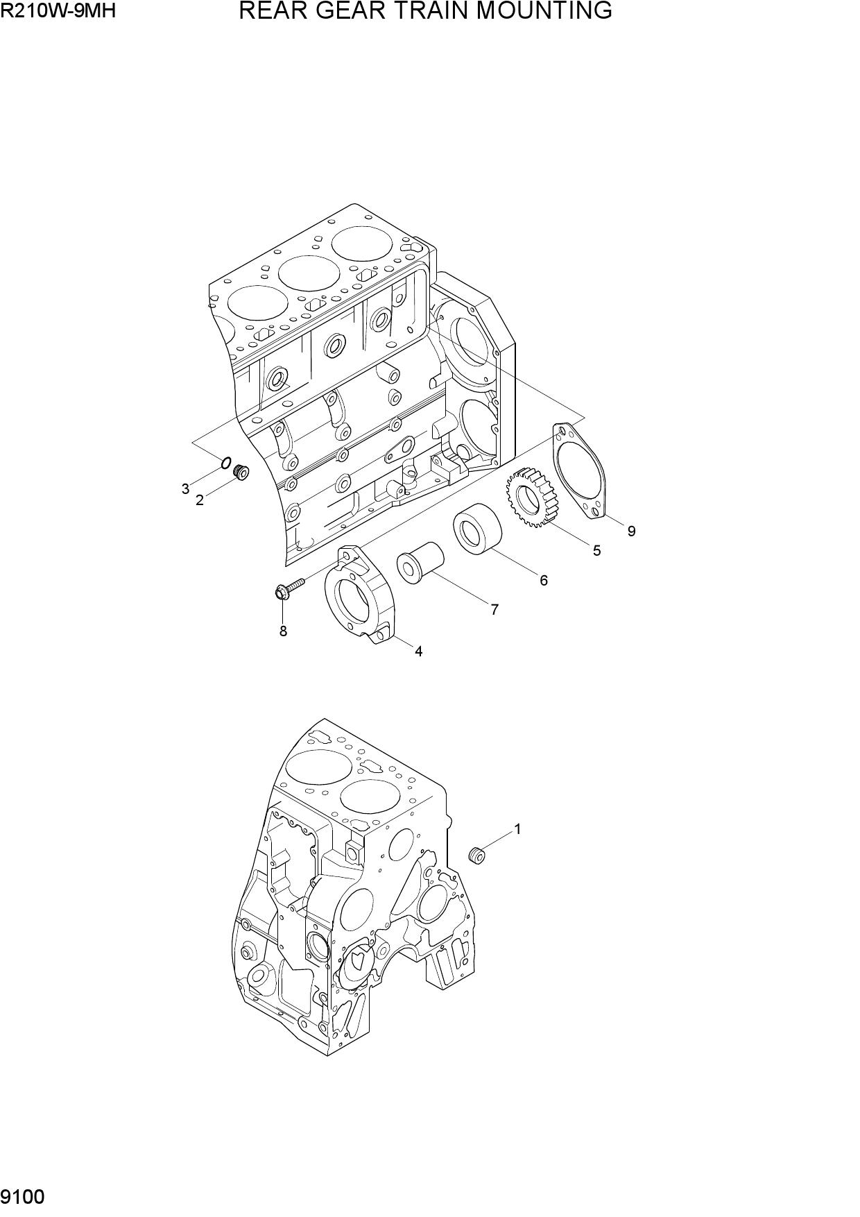REAR GEAR TRAIN MOUNTING