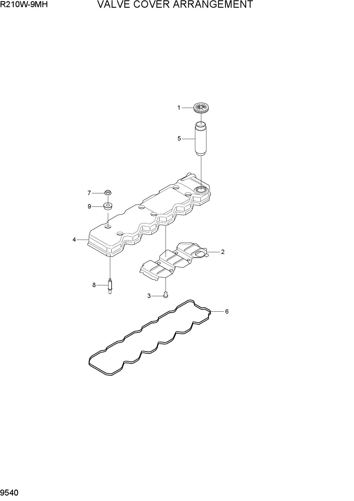 VALVE COVER ARRANGEMENT