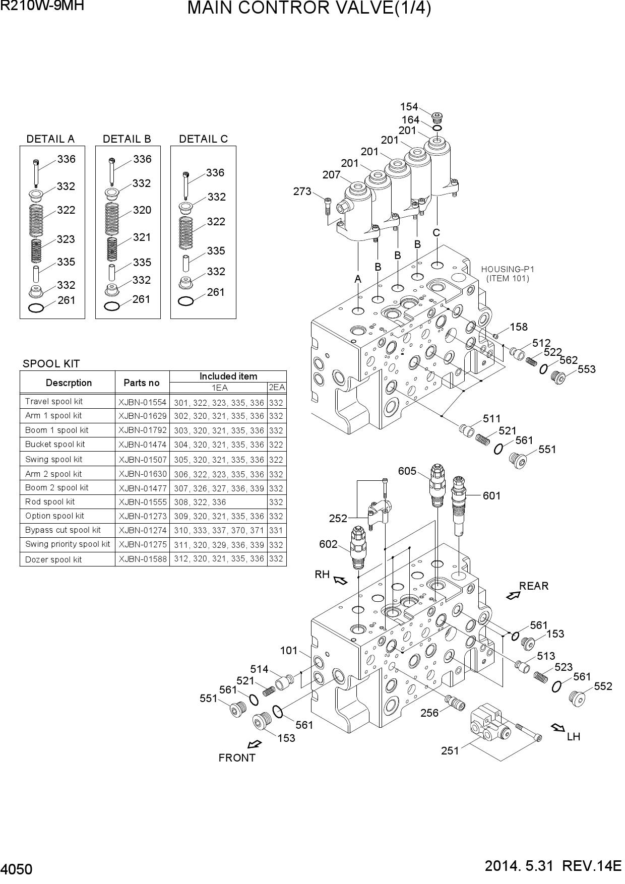 MAIN CONTROL VALVE(1/4)