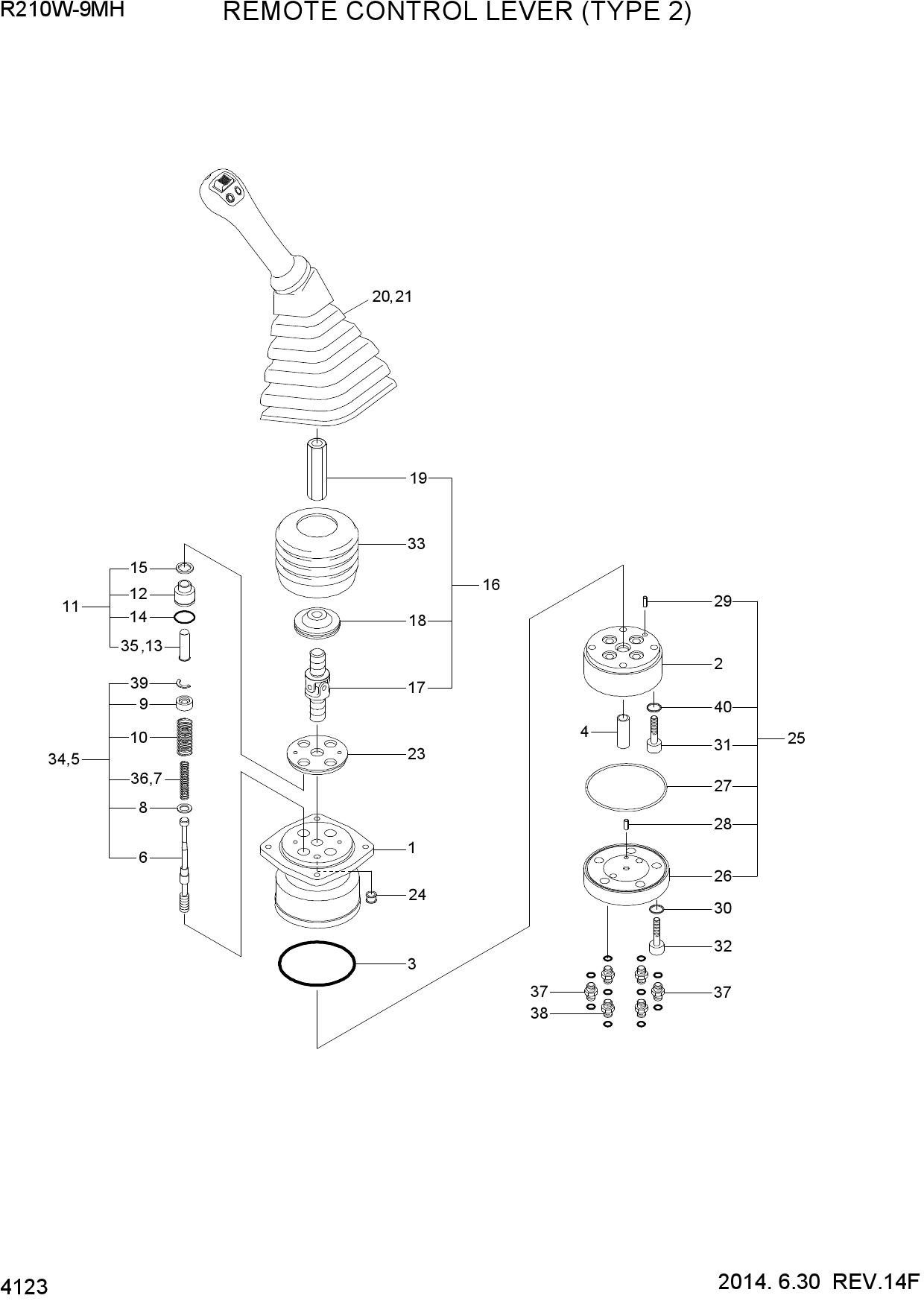 REMOTE CONTROL LEVER (TYPE 2)