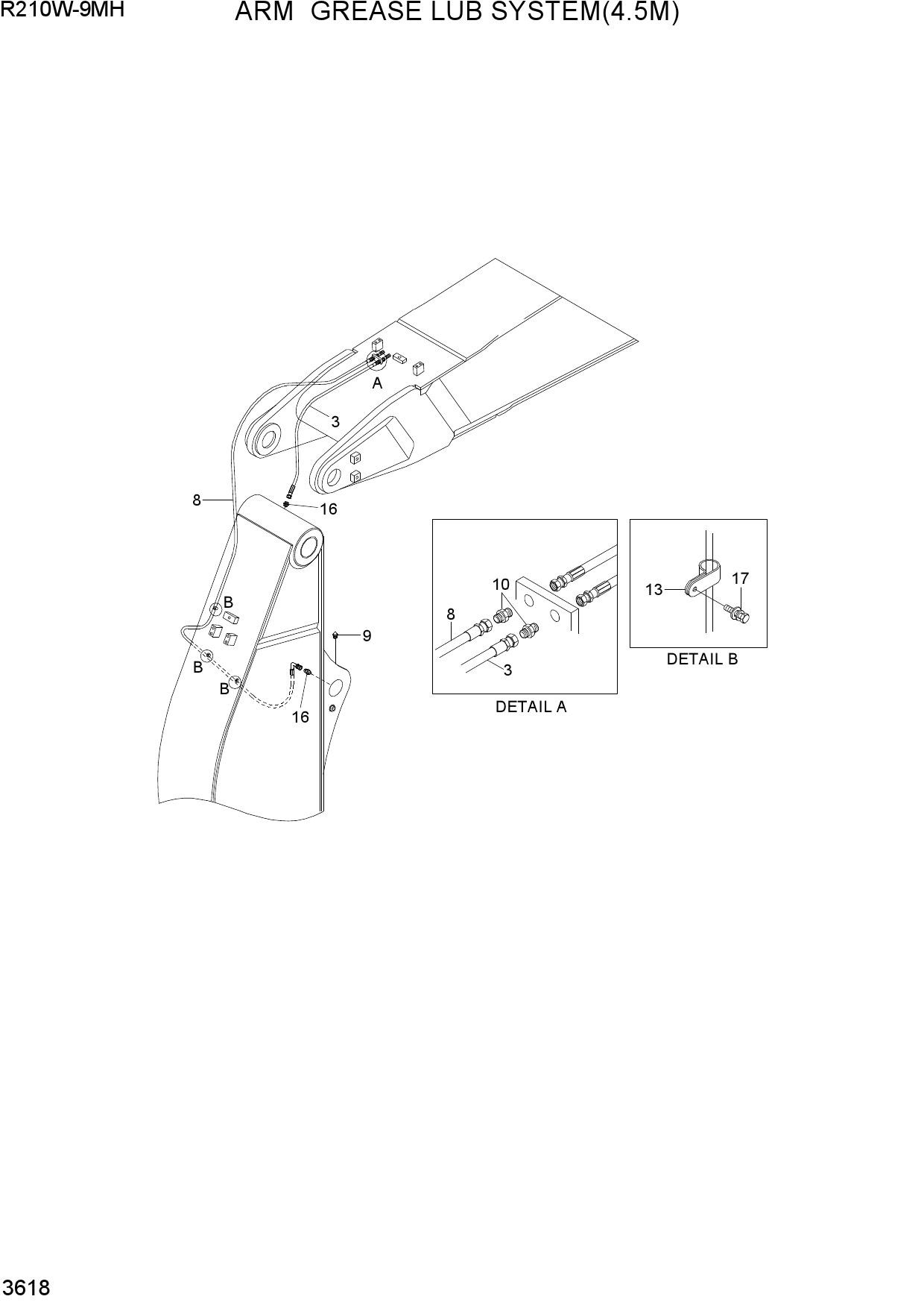 ARM  GREASE LUB SYSTEM(4.5M)