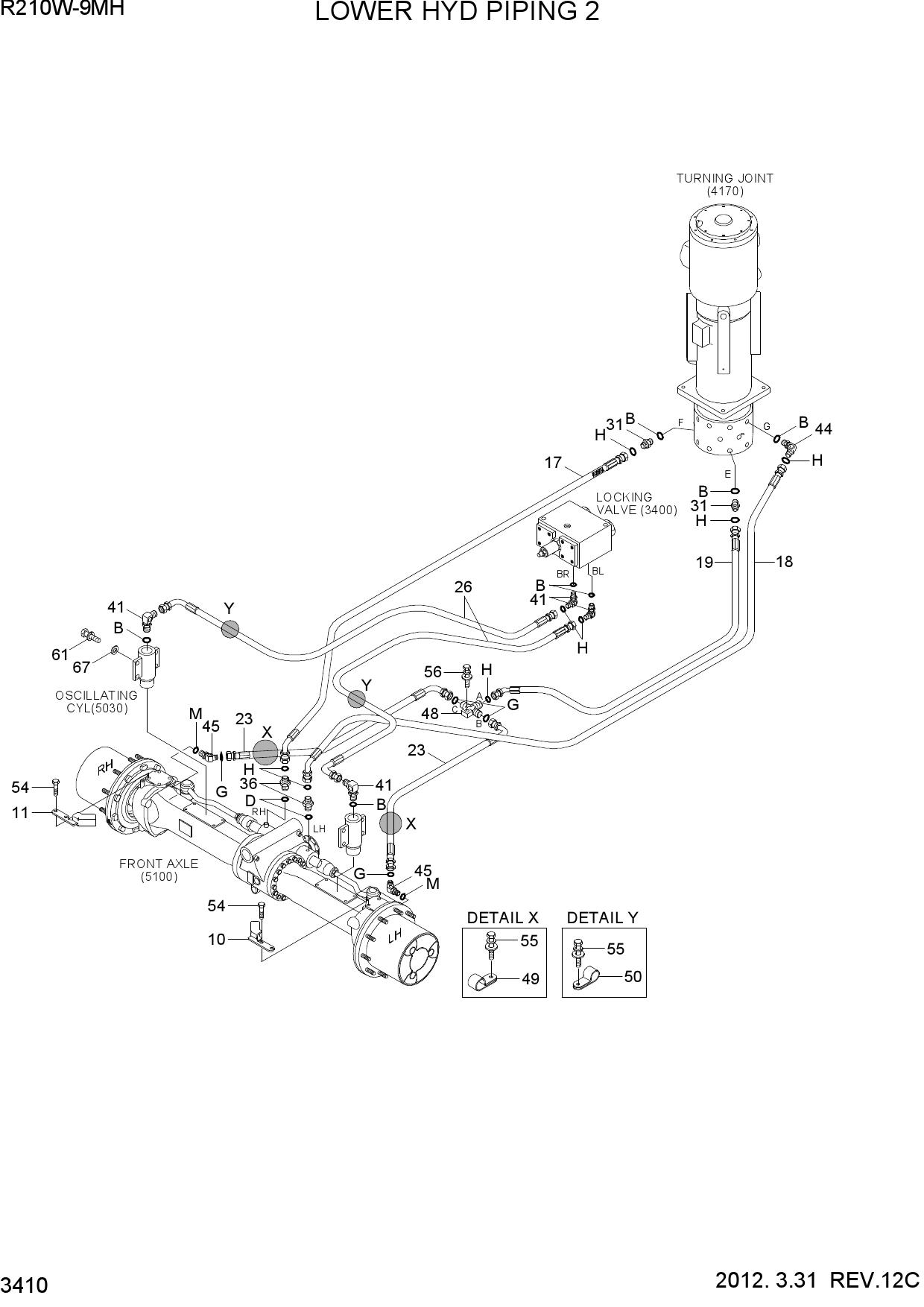 LOWER HYD PIPING 2(-#0003)