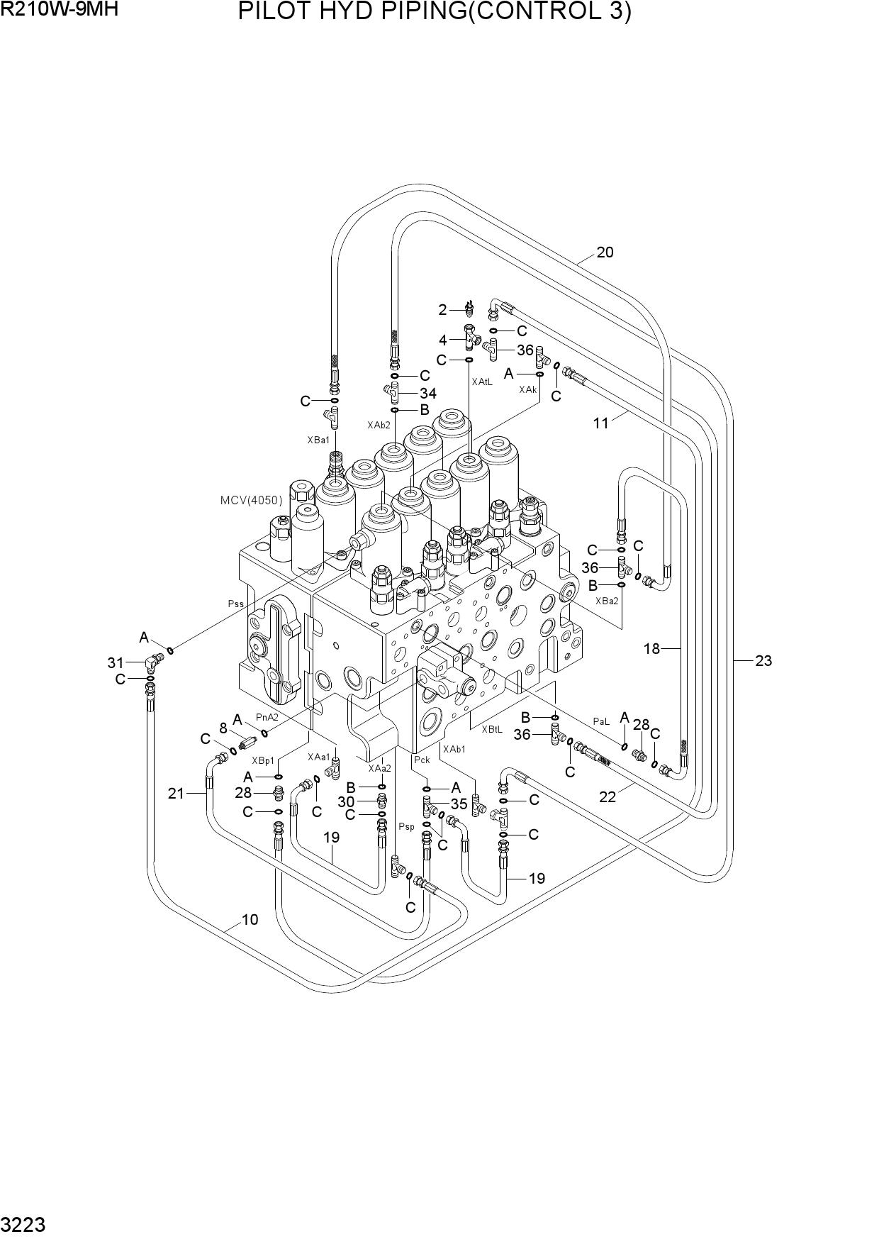 PILOT HYD PIPING(CONTROL 3)
