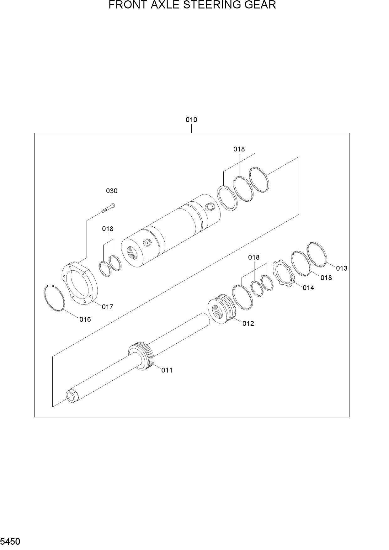 FRONT AXLE STEERING GEAR