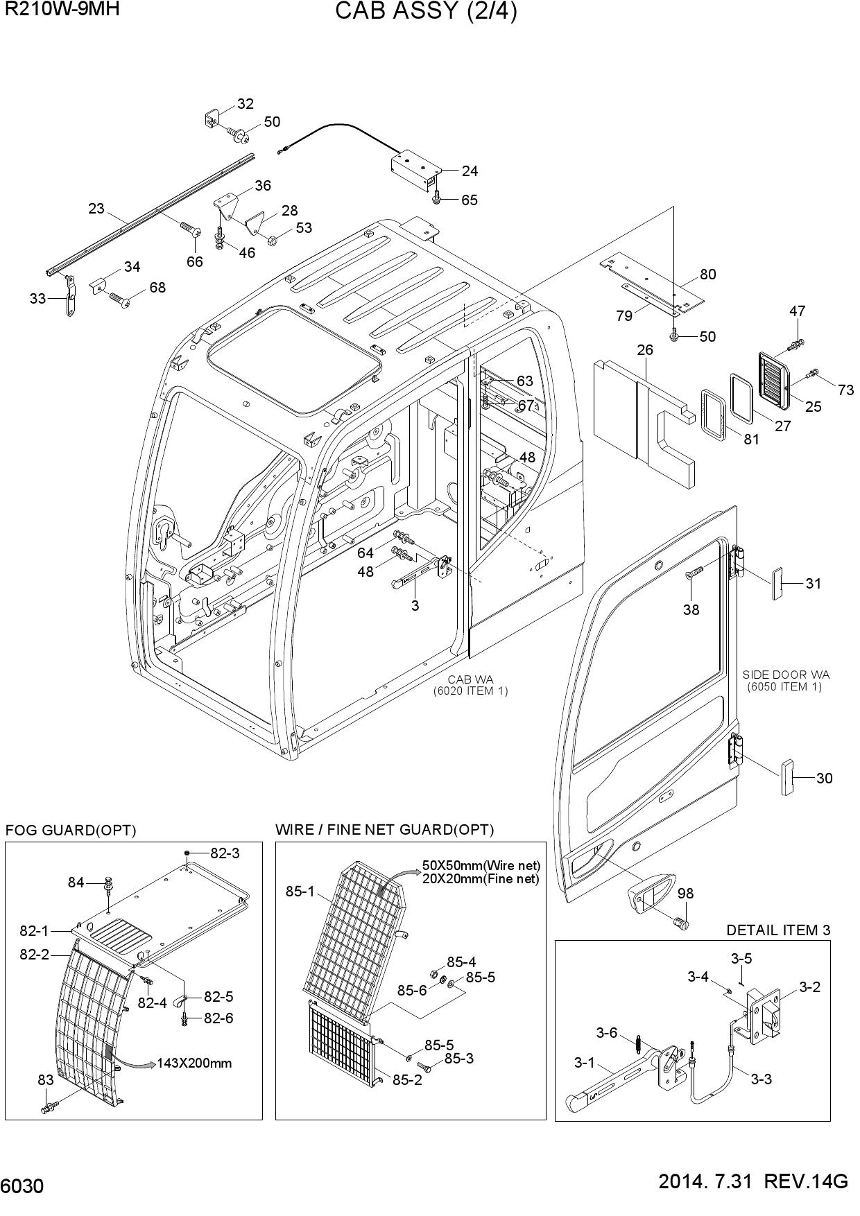 CAB ASSY(2/4)