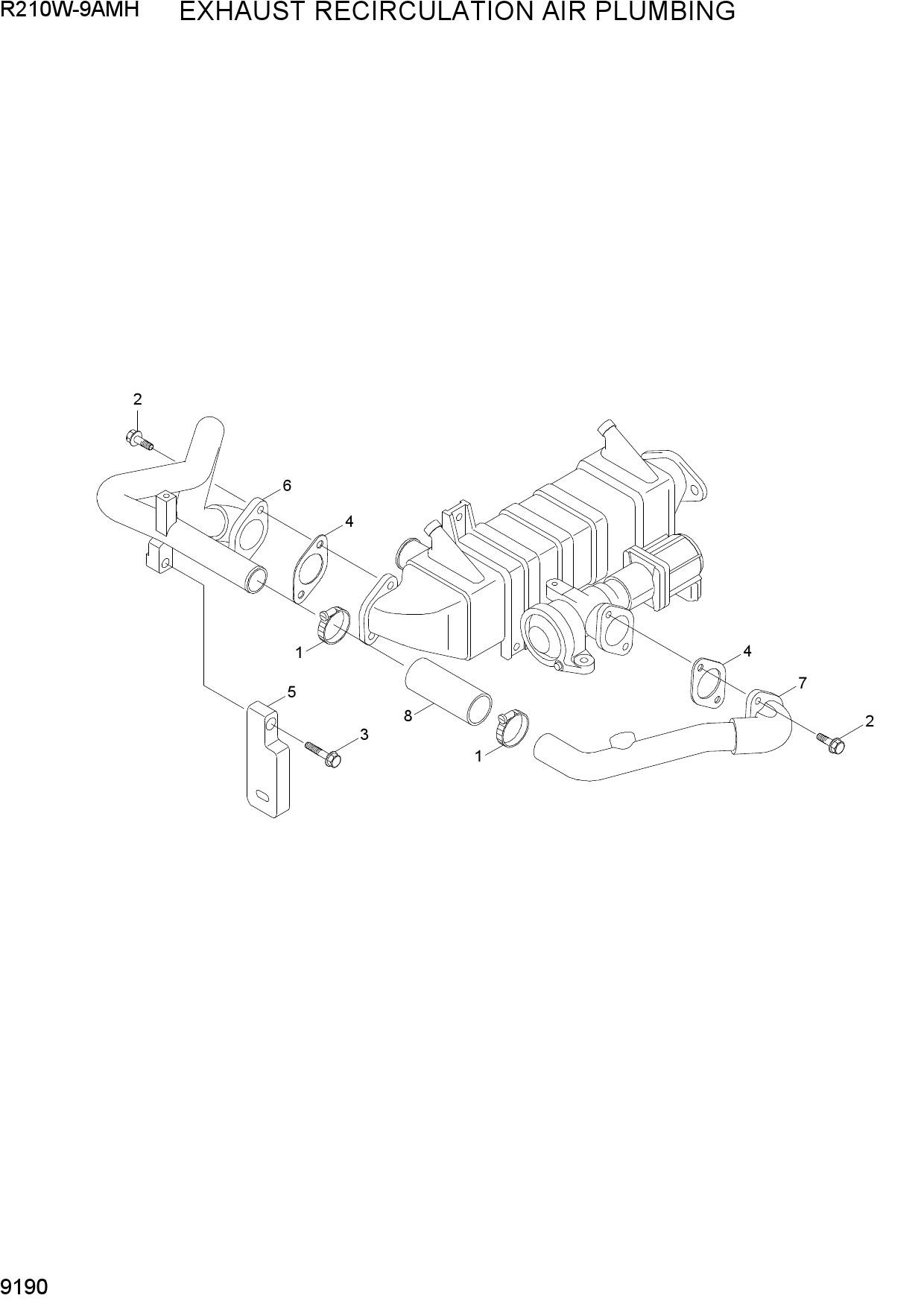 EXHAUST RECIRCULATION AIR PLUMBING