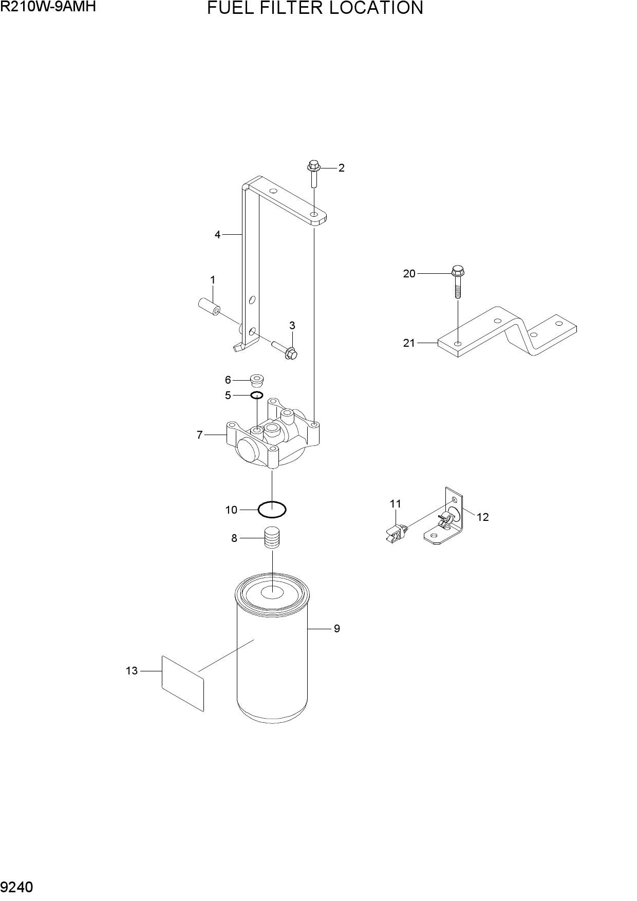 FUEL FILTER LOCATION