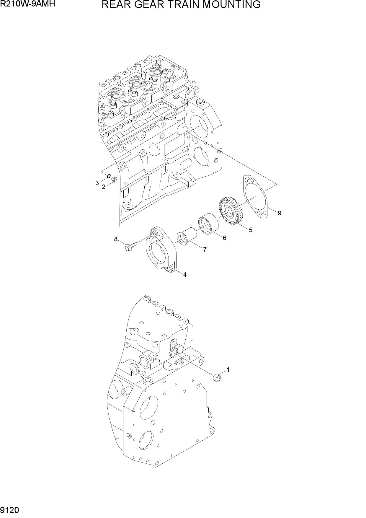 REAR GEAR TRAIN MOUNTING