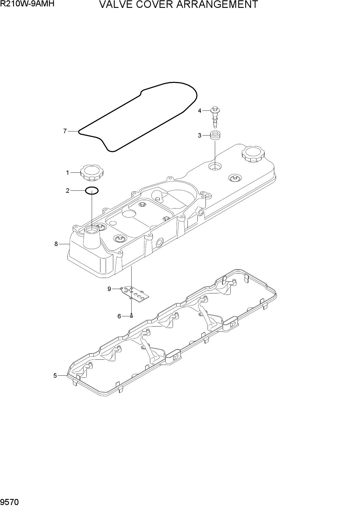 VALVE COVER ARRANGEMENT