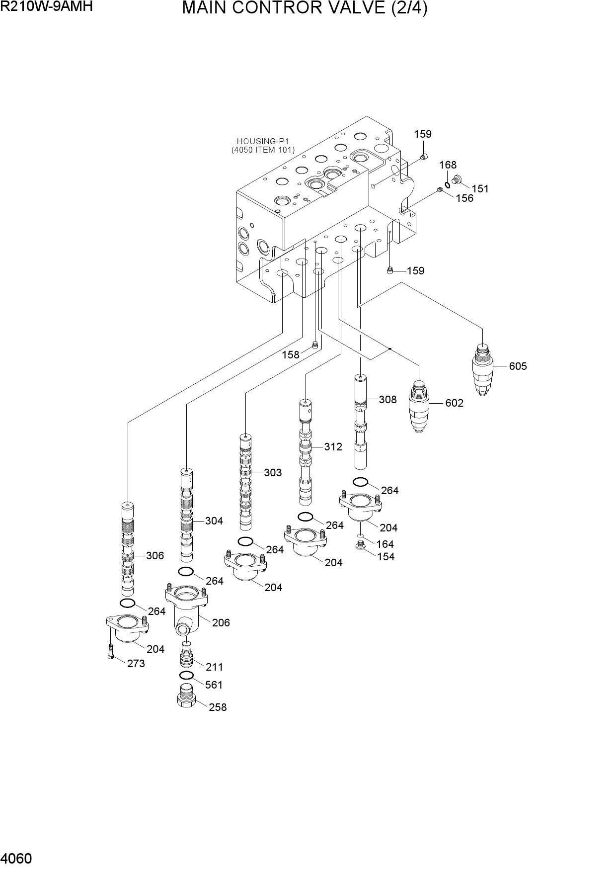 MAIN CONTROL VALVE (2/4)