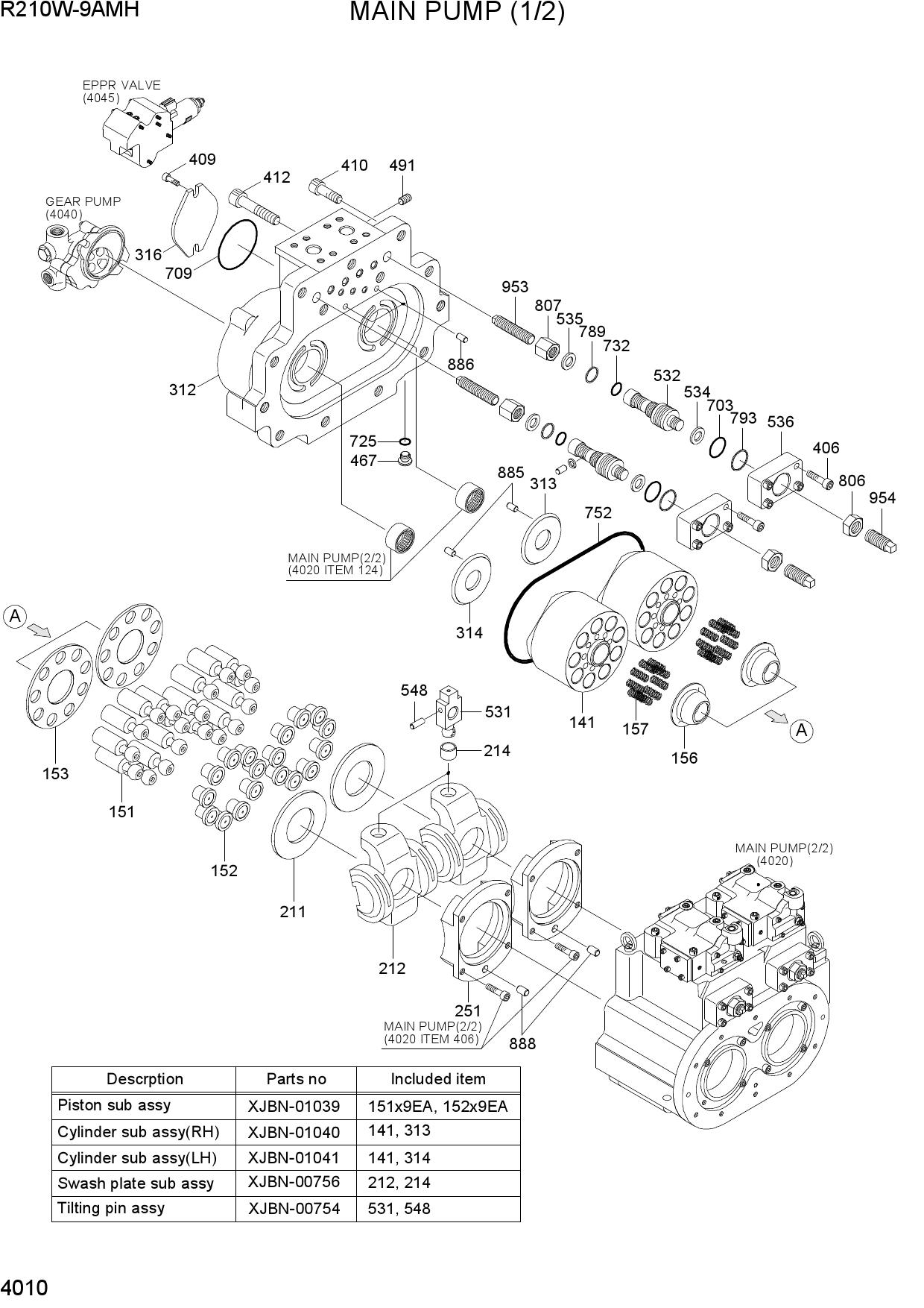 MAIN PUMP (1/2)