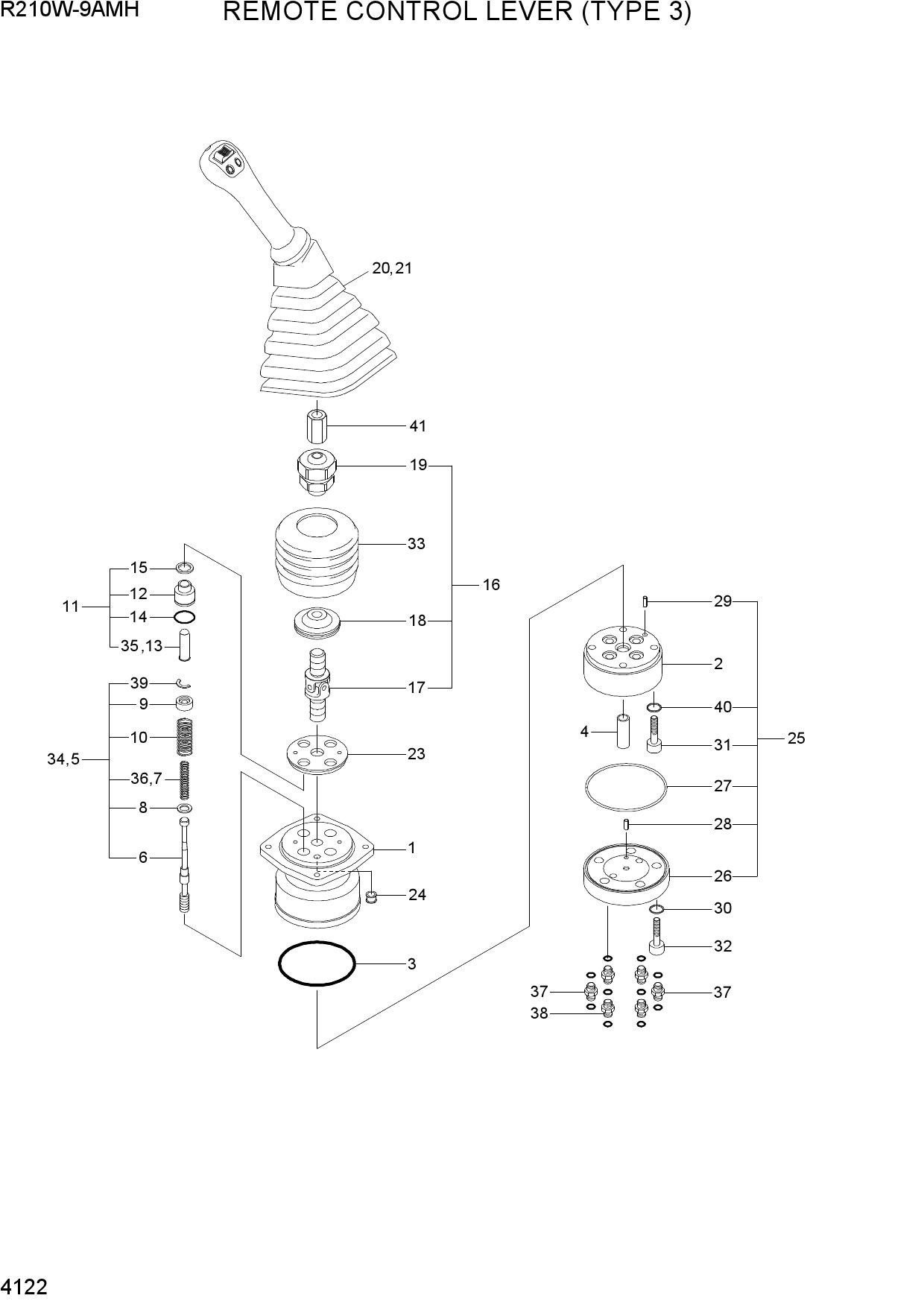 REMOTE CONTROL LEVER (TYPE 3)