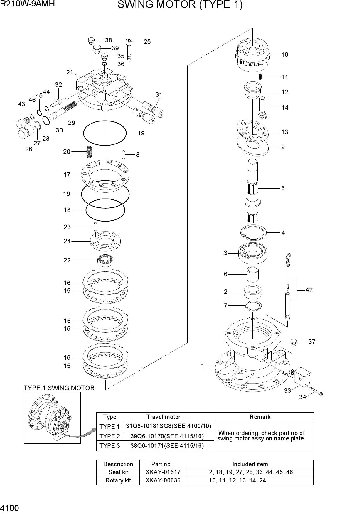 SWING MOTOR (TYPE 1)