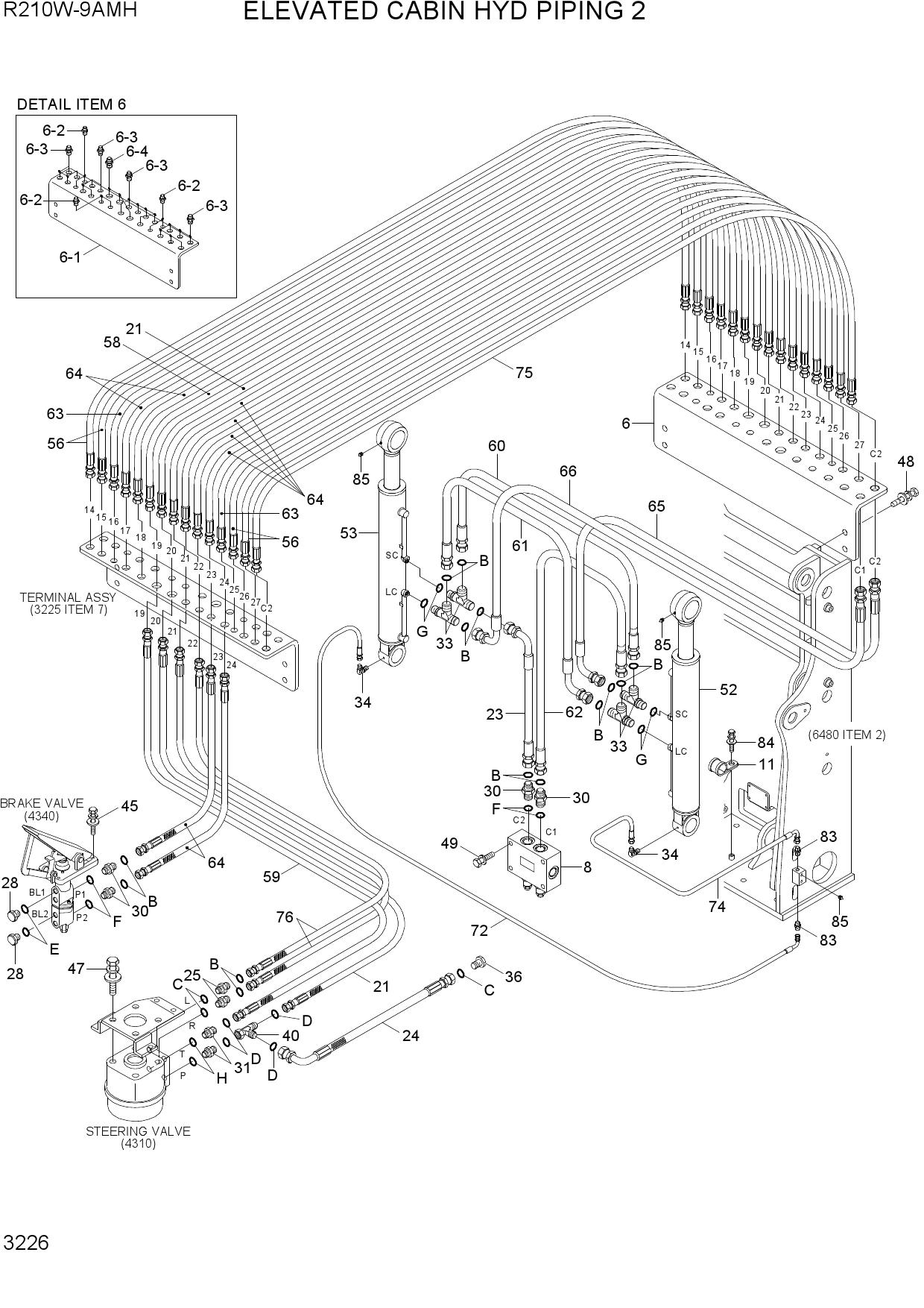 ELEVATED CABIN HYD PIPING 2