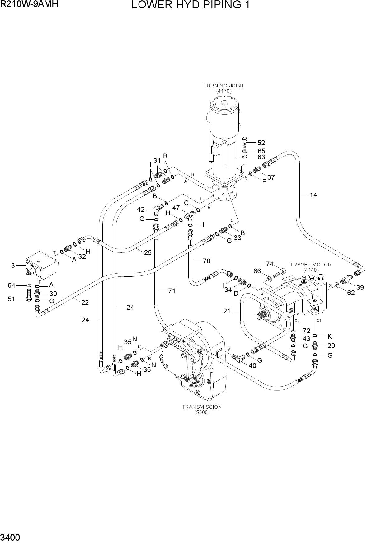 LOWER HYD PIPING 1