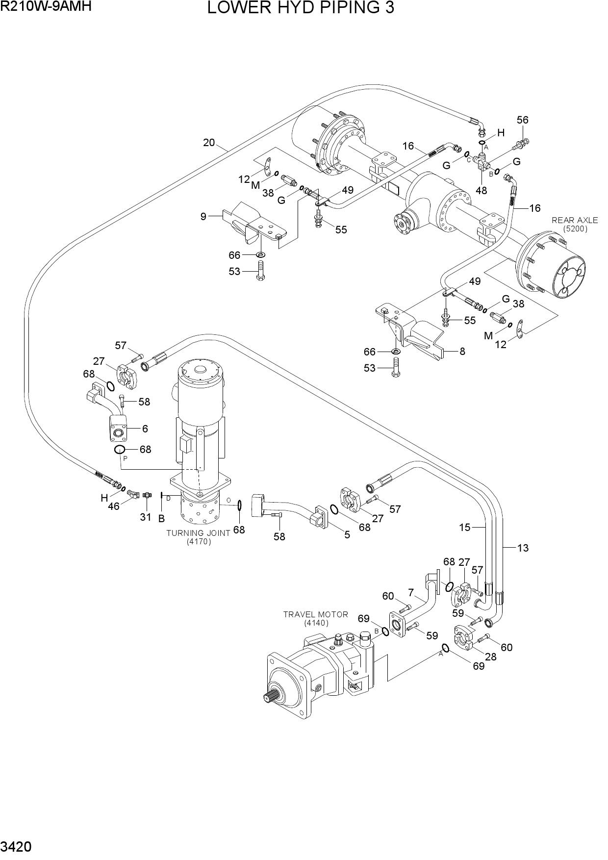 LOWER HYD PIPING 3