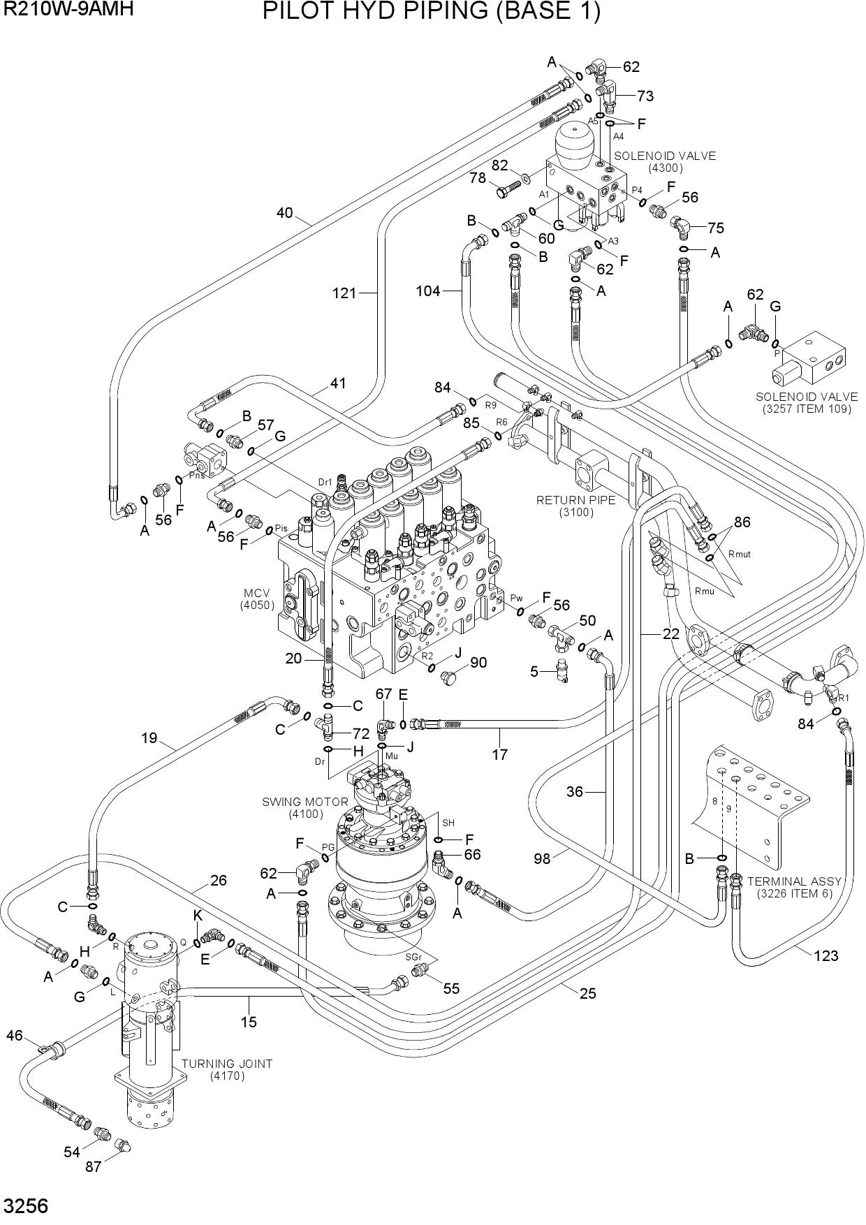 PILOT HYD PIPING (BASE 1)
