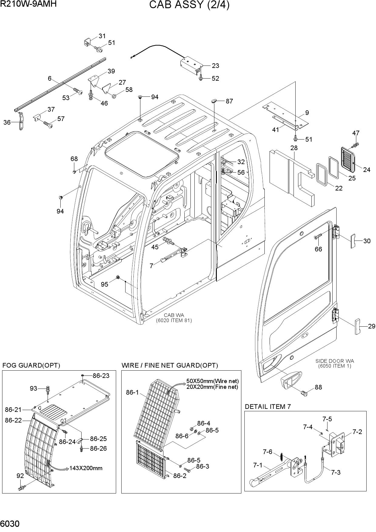 CAB ASSY (2/4)
