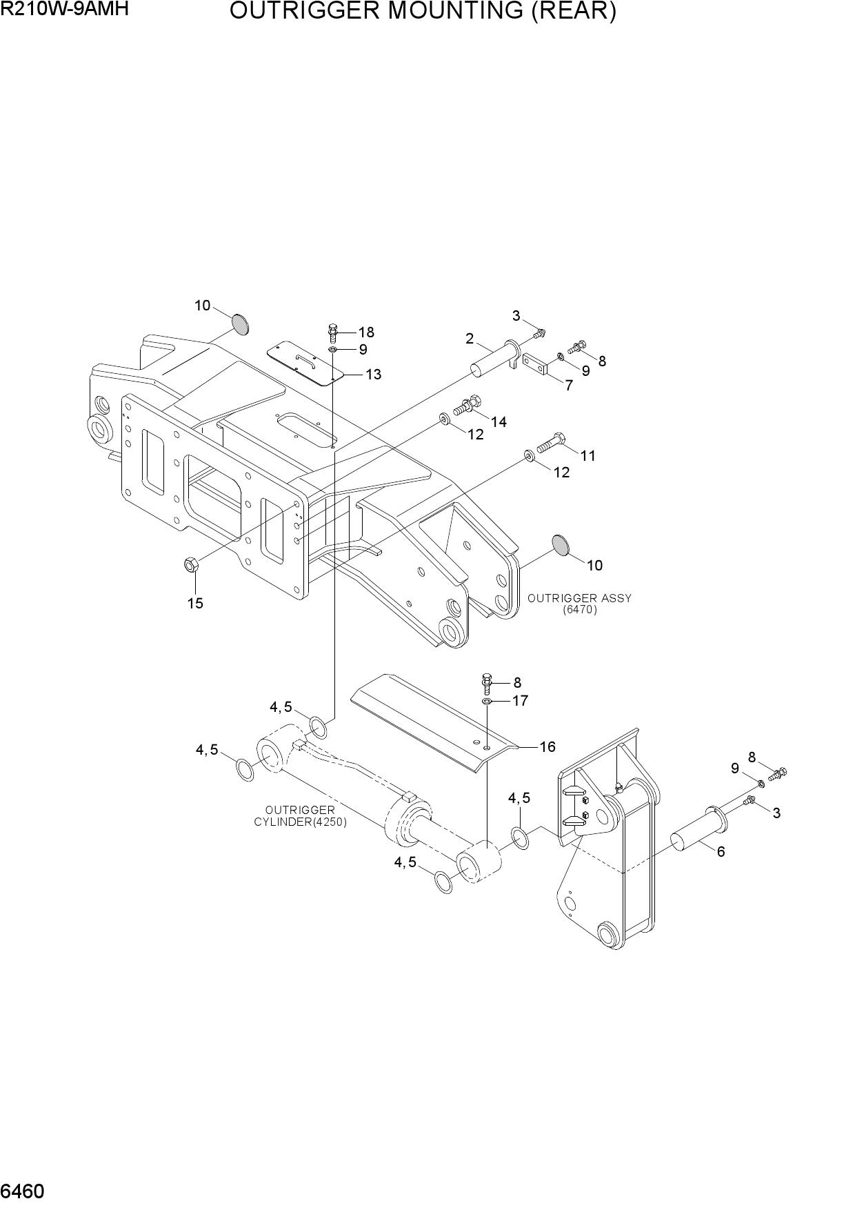 OUTRIGGER MOUNTING (REAR)