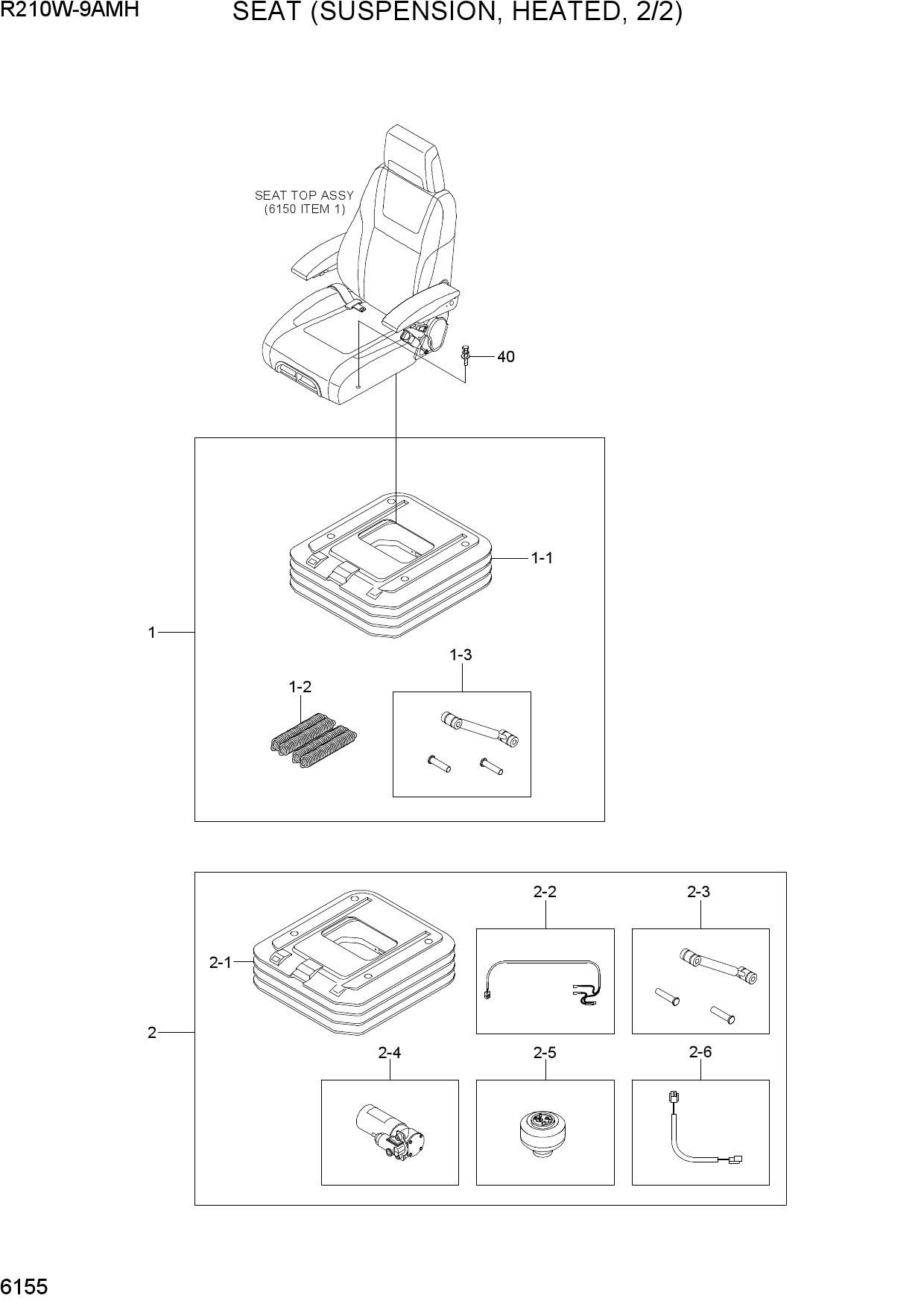 SEAT(SUSPENSION, HEATED, 2/2)