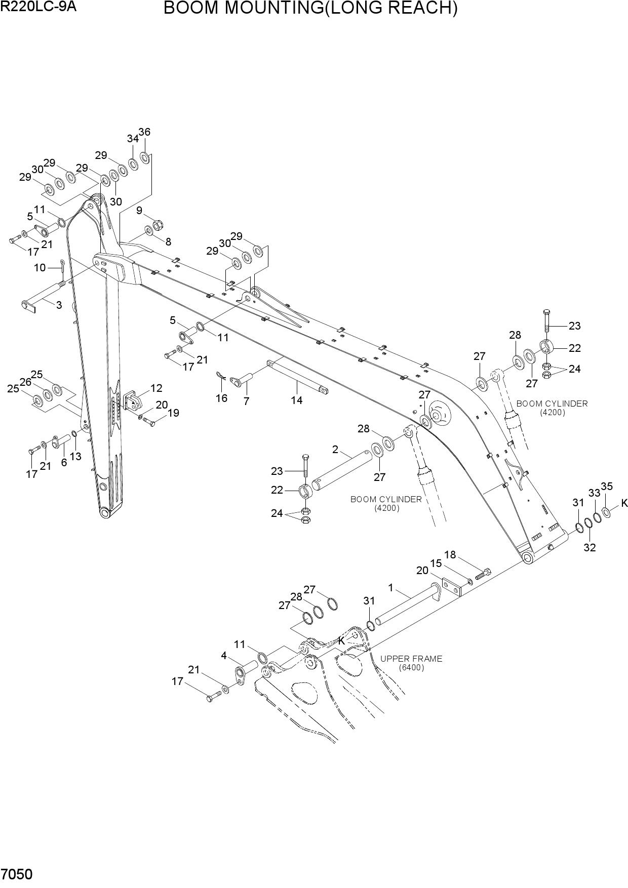 BOOM MOUNTING(LONG REACH)
