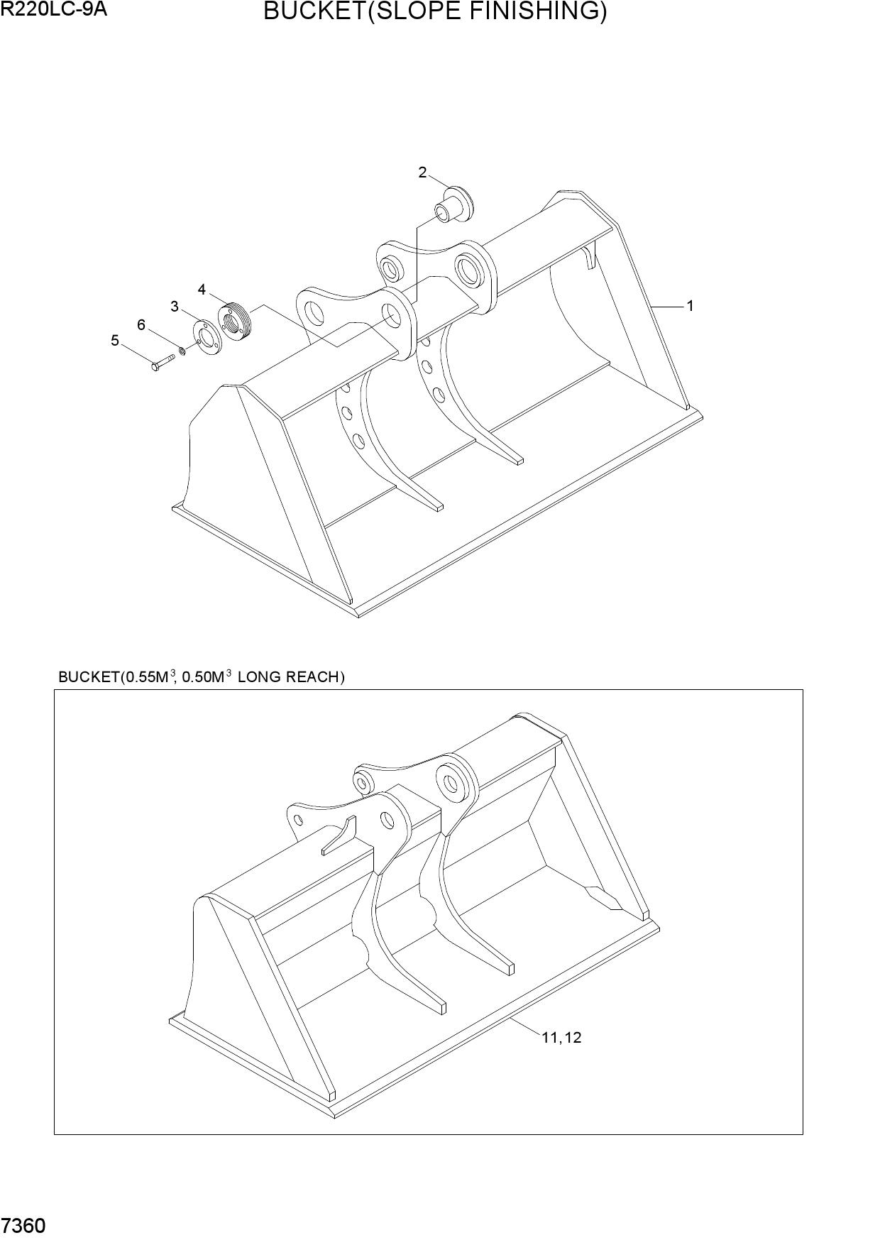 BUCKET(SLOPE FINISHING)