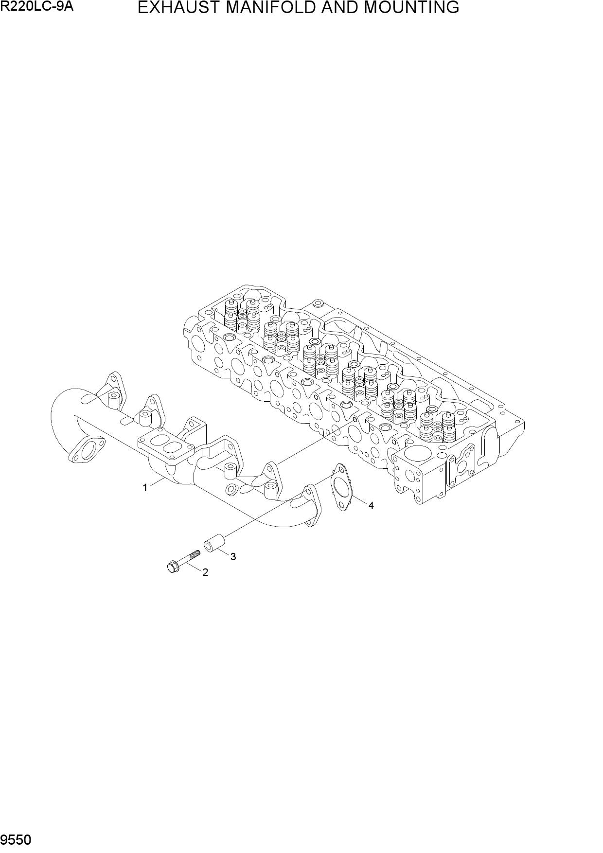 EXHAUST MANIFOLD AND MOUNTING