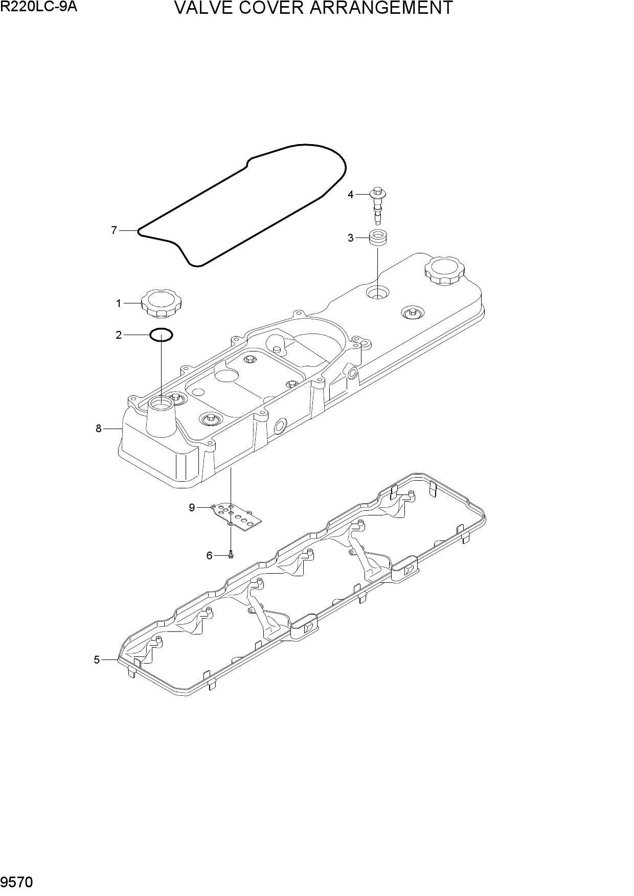 VALVE COVER ARRANGEMENT