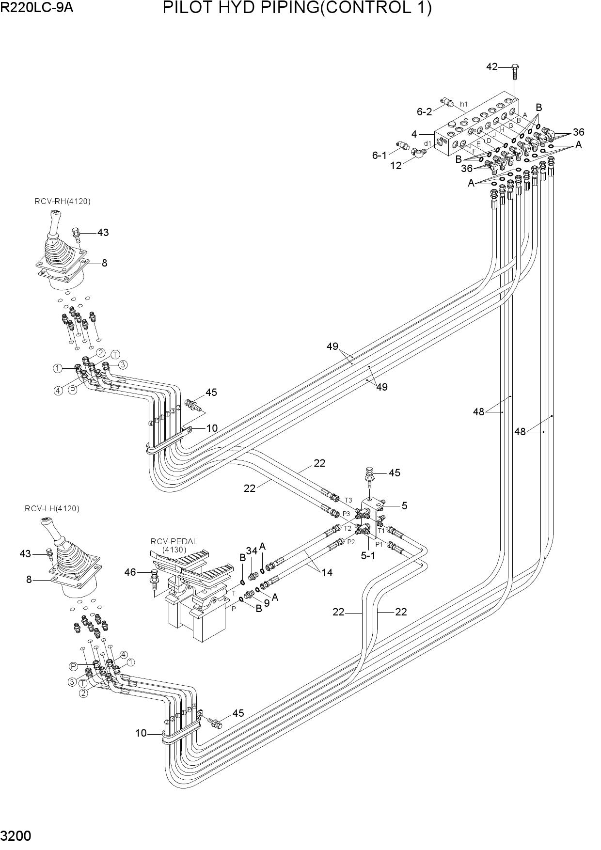 PILOT HYD PIPING(CONTROL 1)