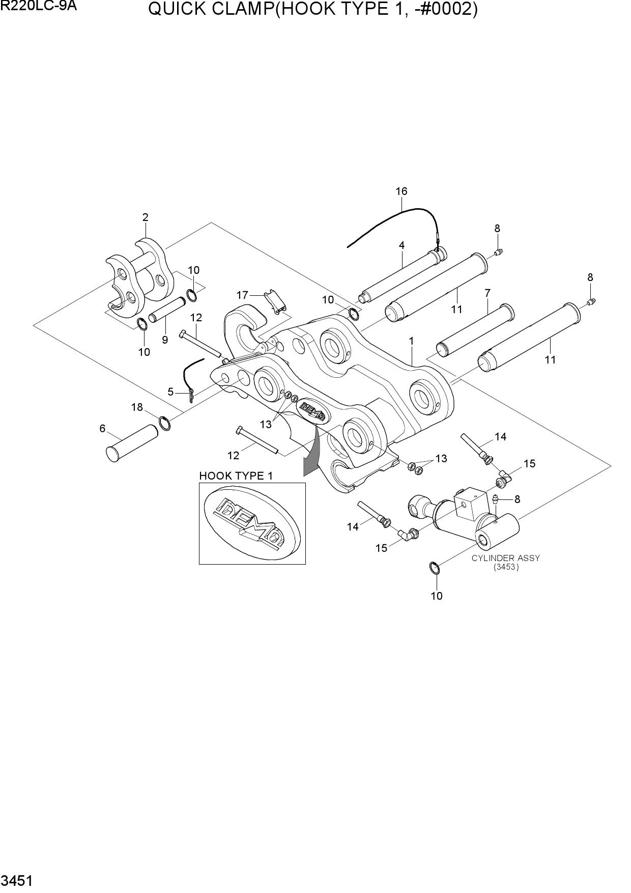 QUICK CLAMP(HOOK TYPE 1, -#0002)